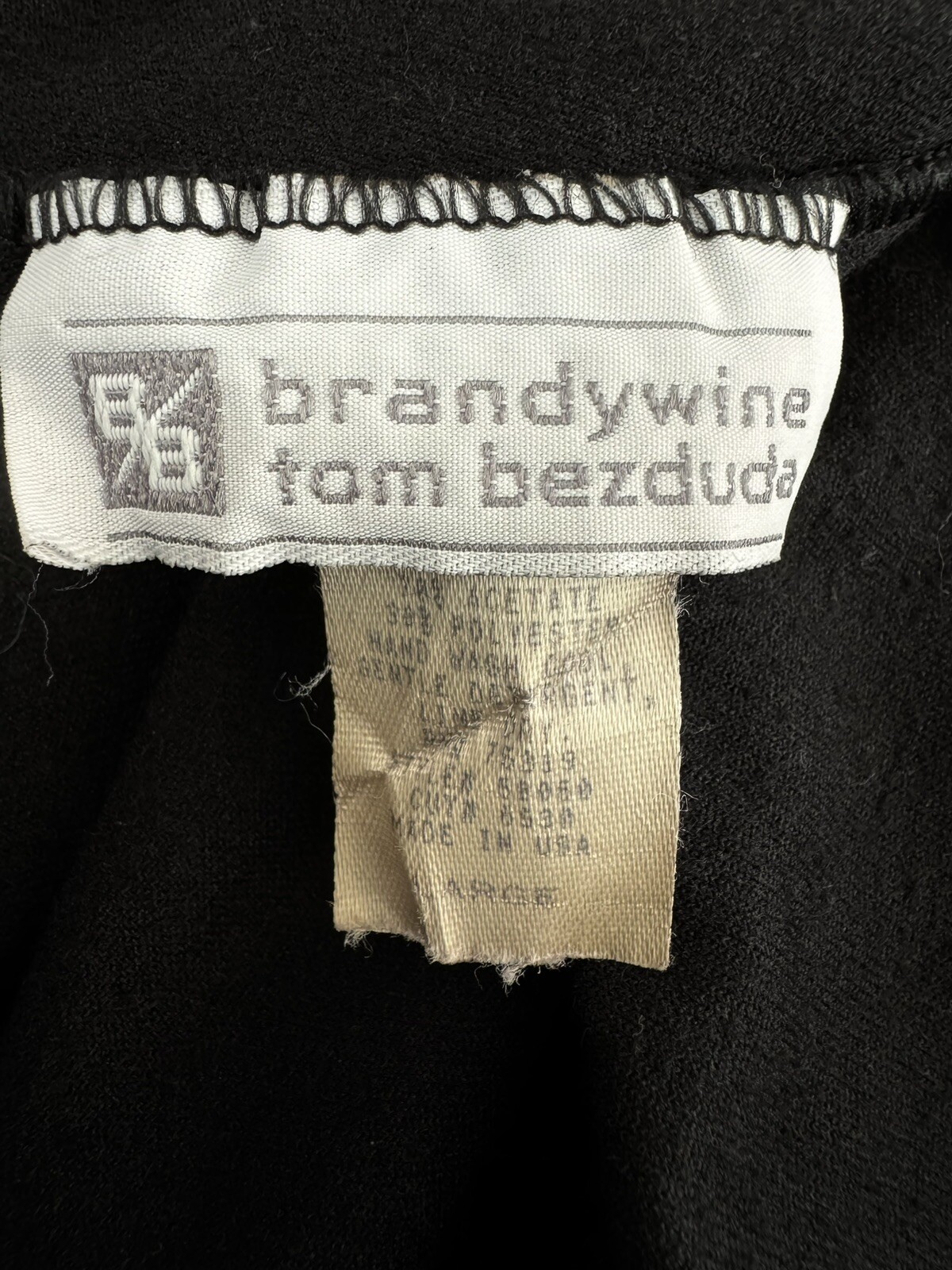 Vintage Sexy Black Velour One Piece Bodysuit Size L BRANDYWINE Tom Bezduda