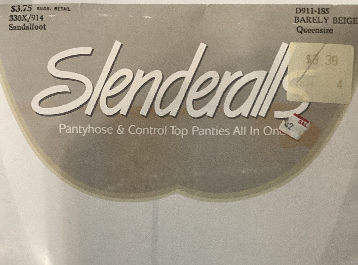 Slenderalls Underalls Pantyhose Sandalfoot Lot Of 3 ~ 2- Taupe 1 Beige Queen NOS