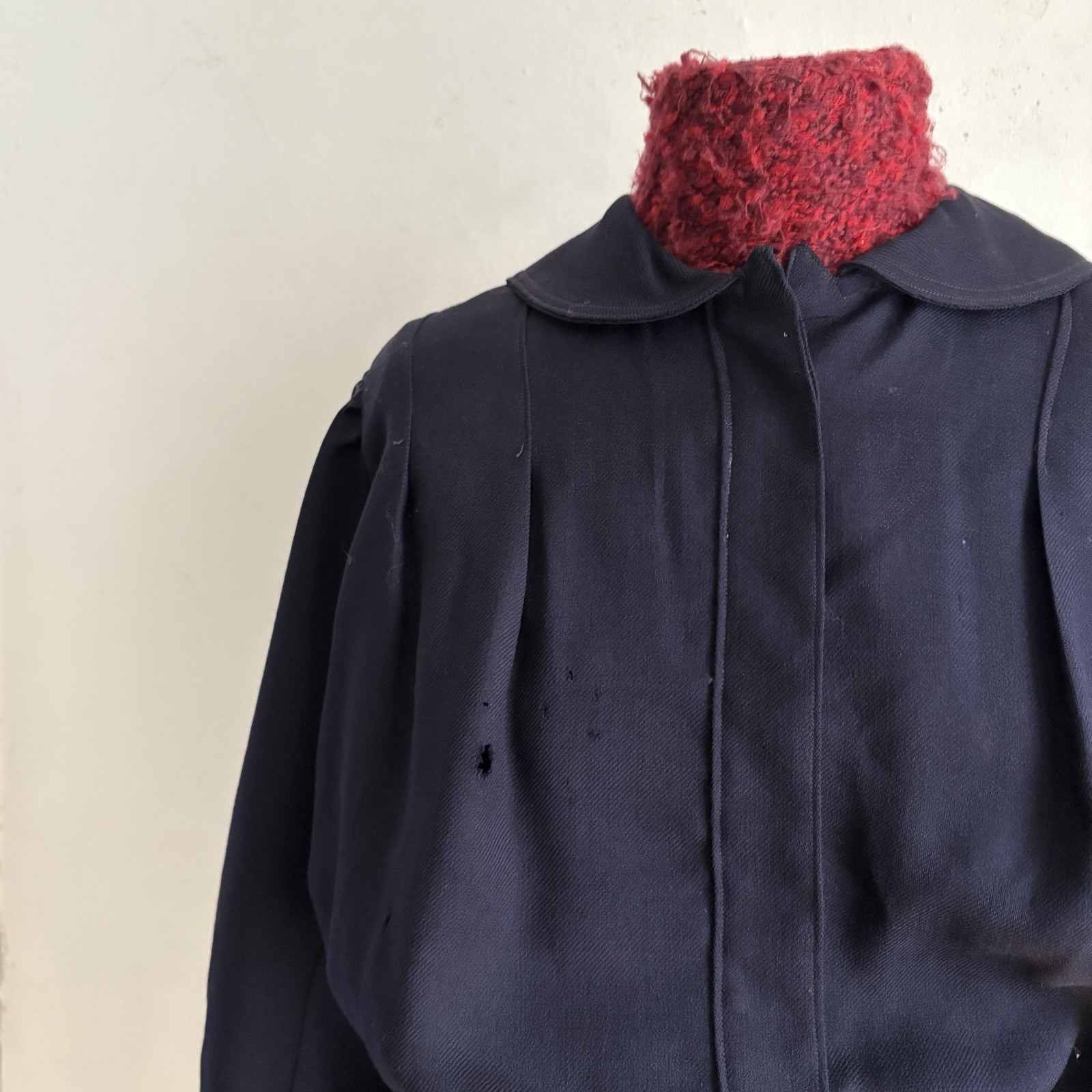 Antique Edwardian Blue Wool Gym Suit Jumpsuit 1911 Vintage Sports