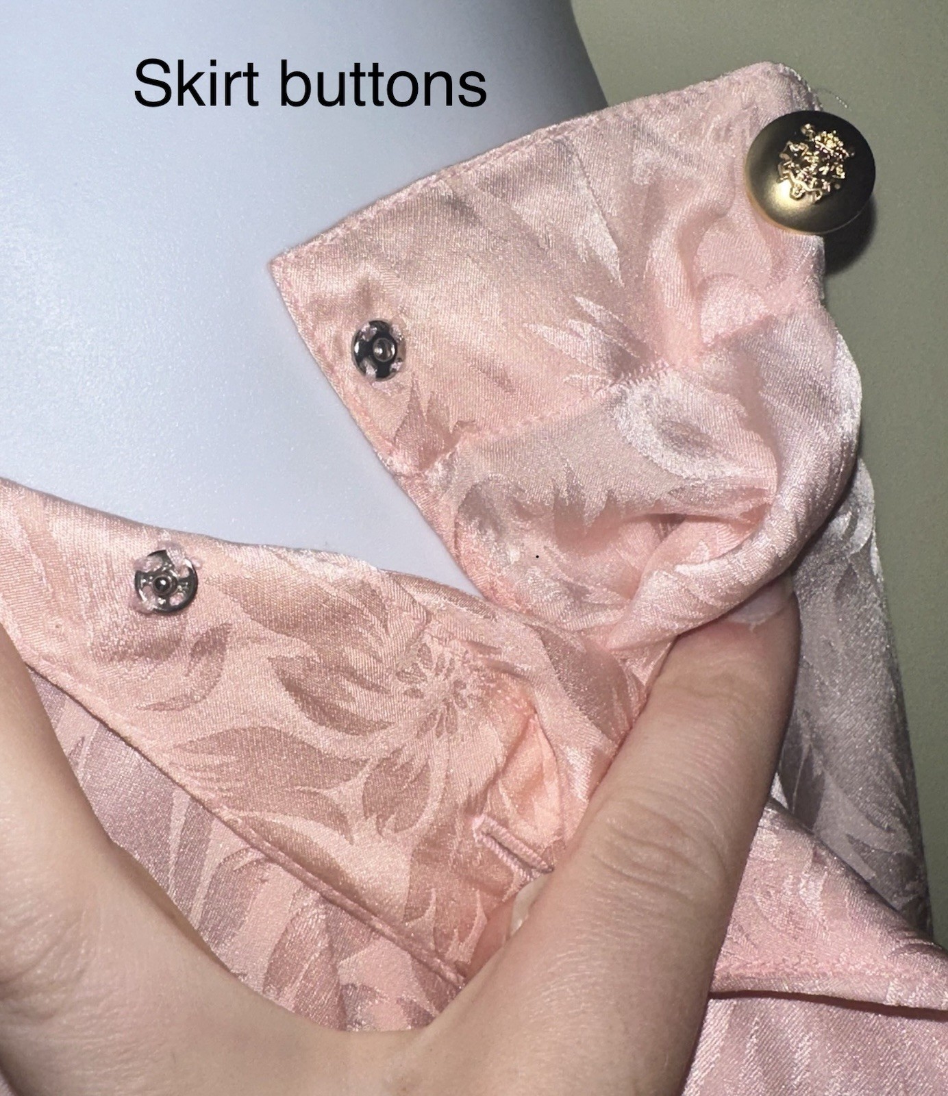 Vintage Pink 3-Piece Blazer Skirt Suit Set Floral Argenti Petites 14 Pure Silk
