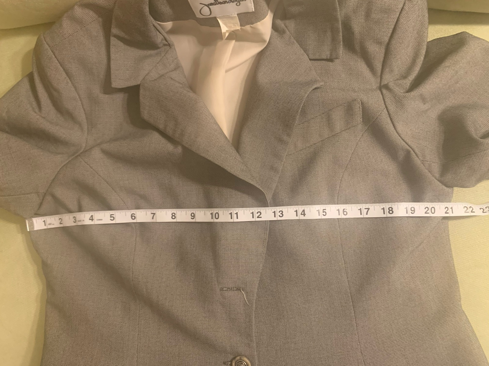 Vtg Jonathan Logan 80s Corpcore Brown Two Button Jacket Blazer 16 Academia