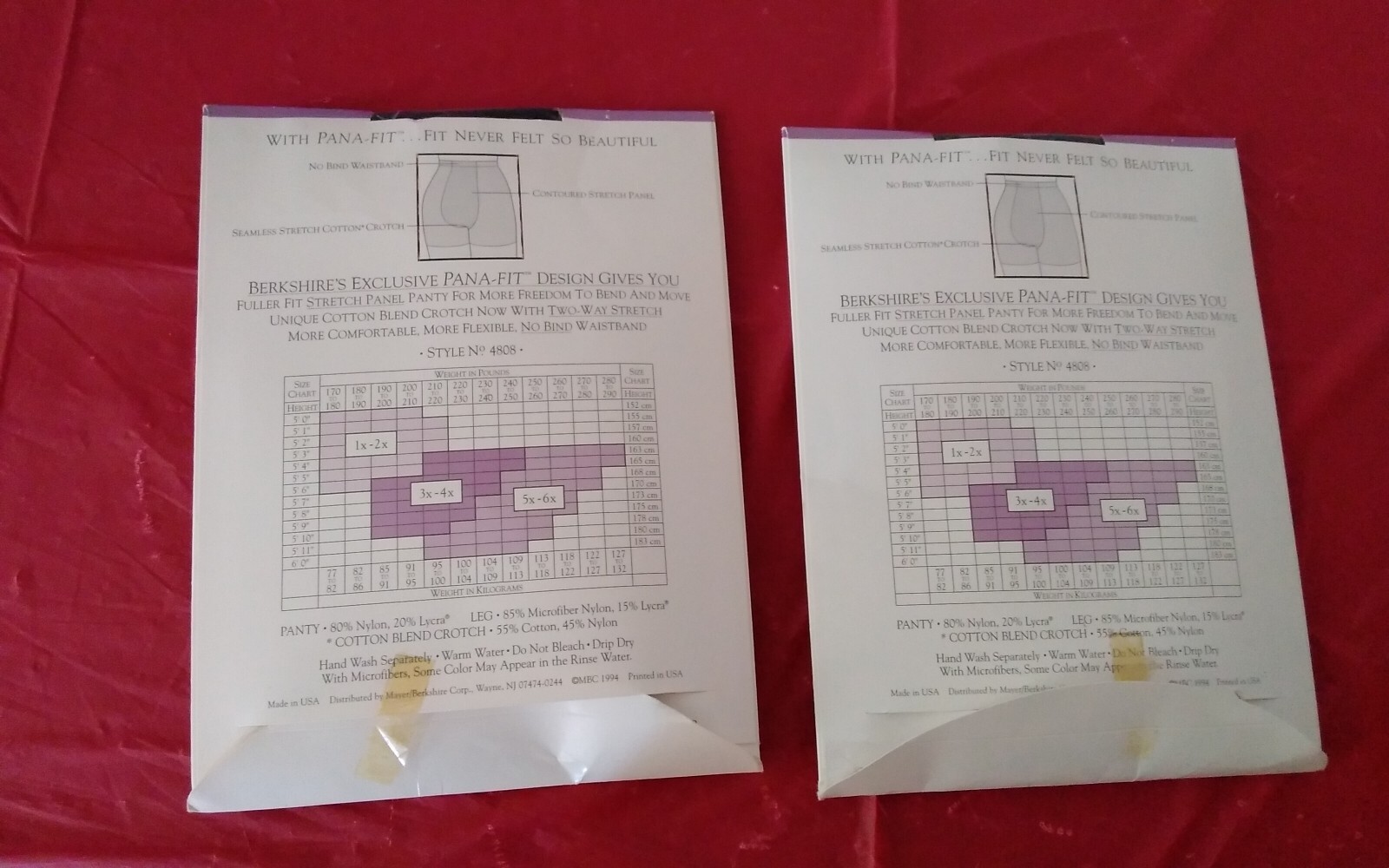 Pantyhose Vintage 1994 Berkshire It Fits lot of 2 Pair Nylons Queen Navy
