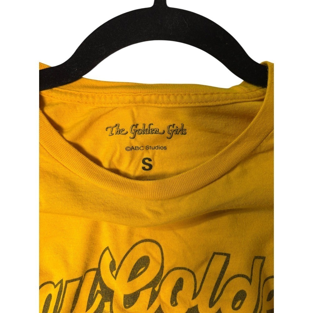 The Golden Girls Stay Golden Graphic T-Shirt Yellow Size Small ABC Studios
