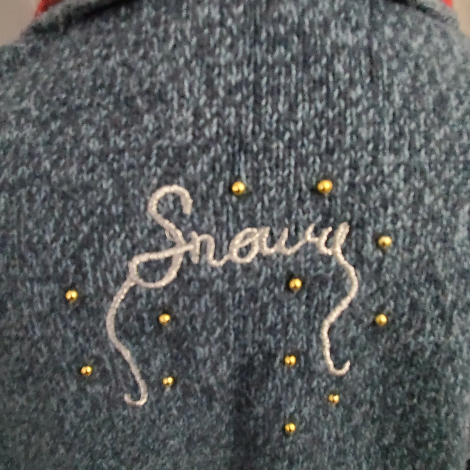 VTG Designer Original Studios Segue Joy Embroidered Christmas Sweater