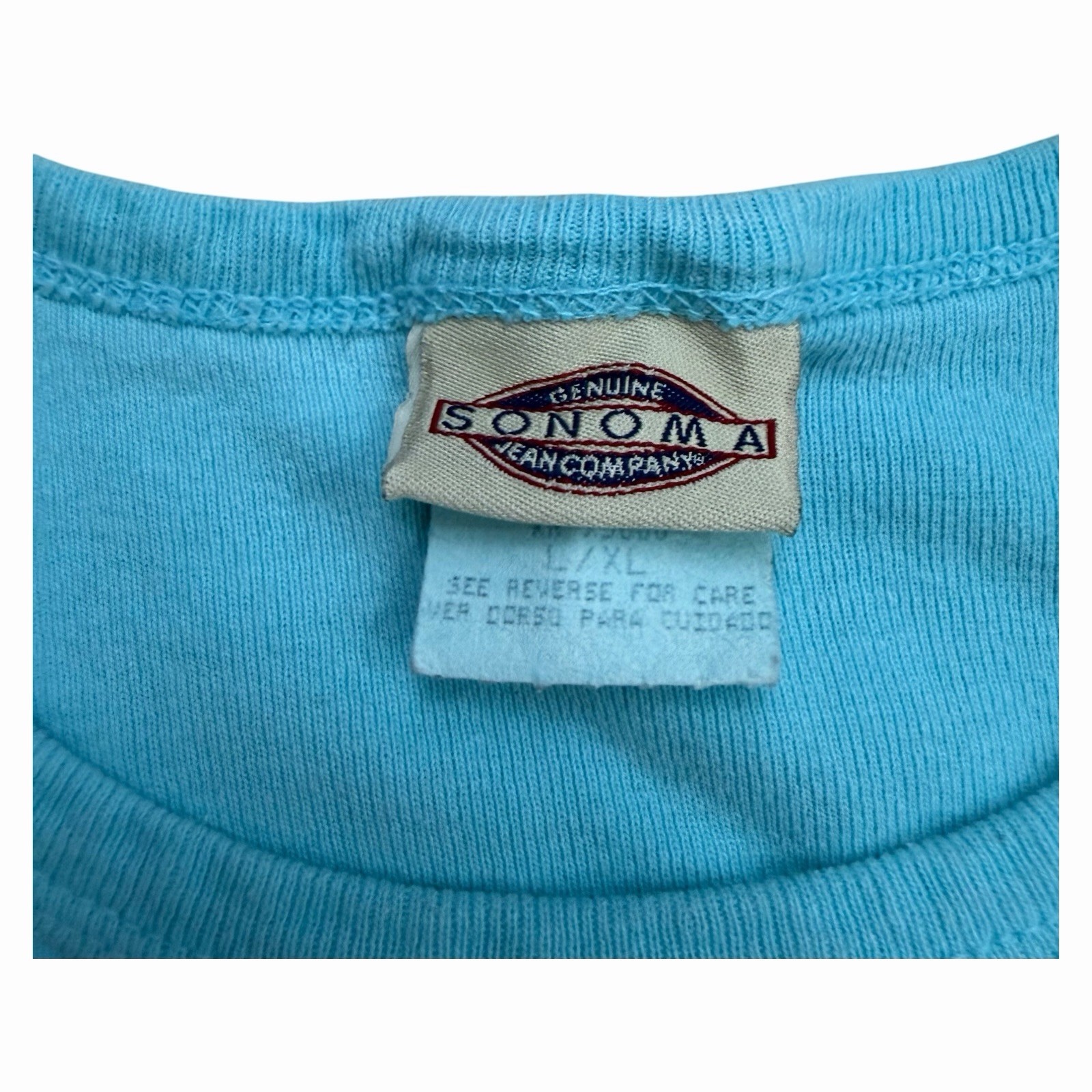 Vintage 90s Genuine Sonoma Jeans Company Teddy Bear Crop Top T-Shirt Large / XL