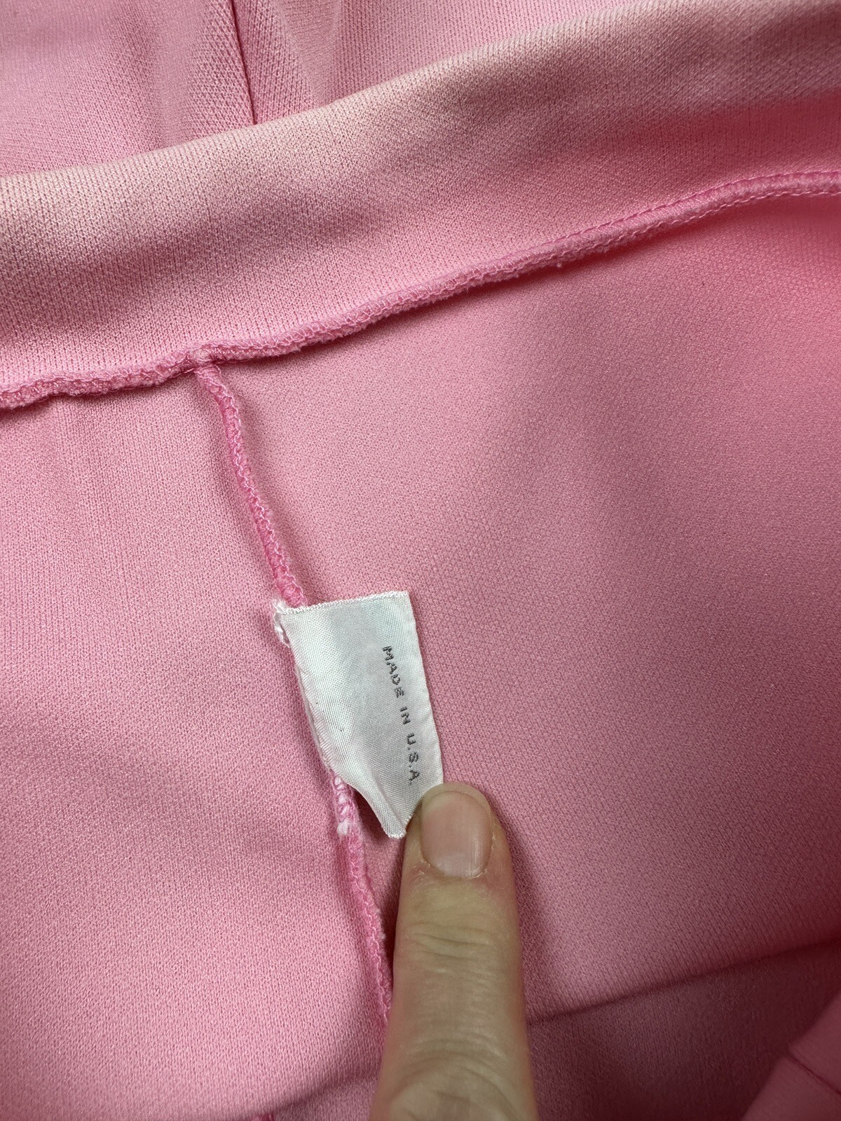 Vtg 60s 70s Jane Colby Polyester Stretch Pintuck Shorts Pastel Pink Womens 13-14