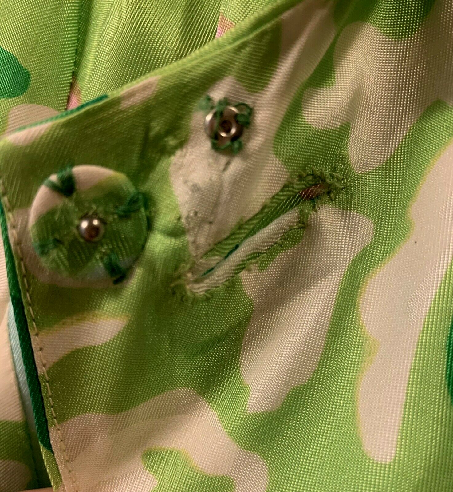 1960s Jacket COAT Small 3/4 Length TEFFTS MIAMI Flower Power Boho Green Pink Vtg