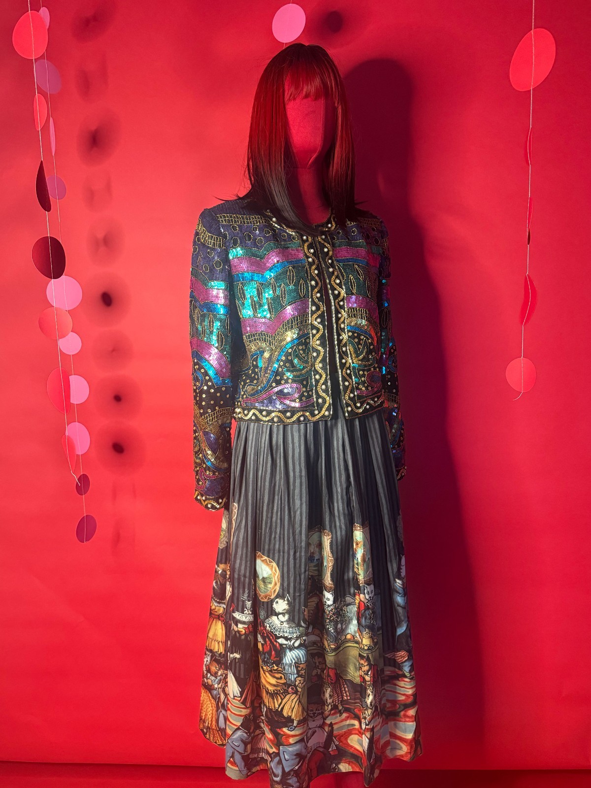 Vintage Laurence Kazar Silk Sequin Blazer – 1980s Art Deco Party Jacket