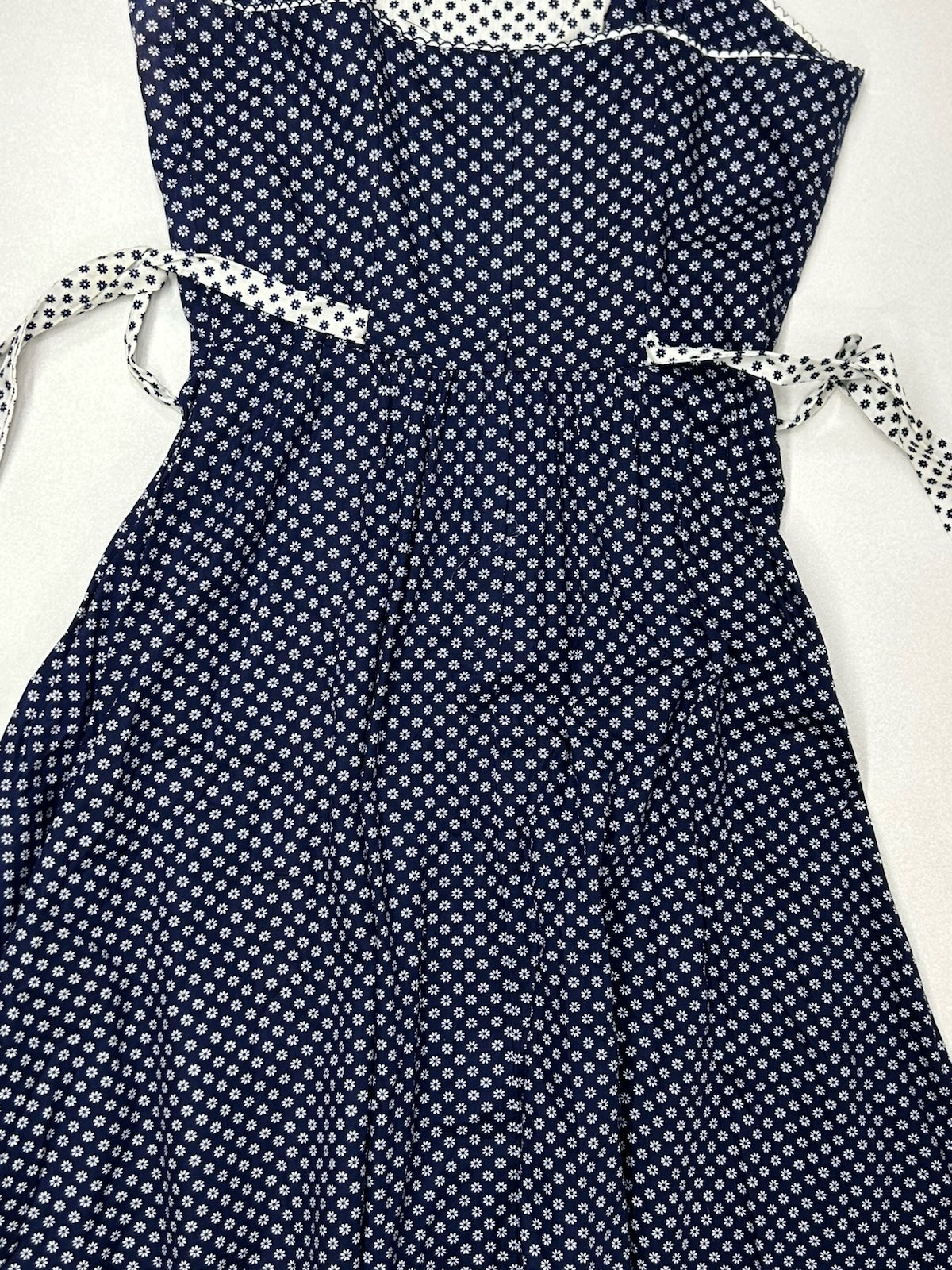 Vtg 60-70s Candi Jones California Dress Peasant Style Maxi Size Vtg 11 Daisies