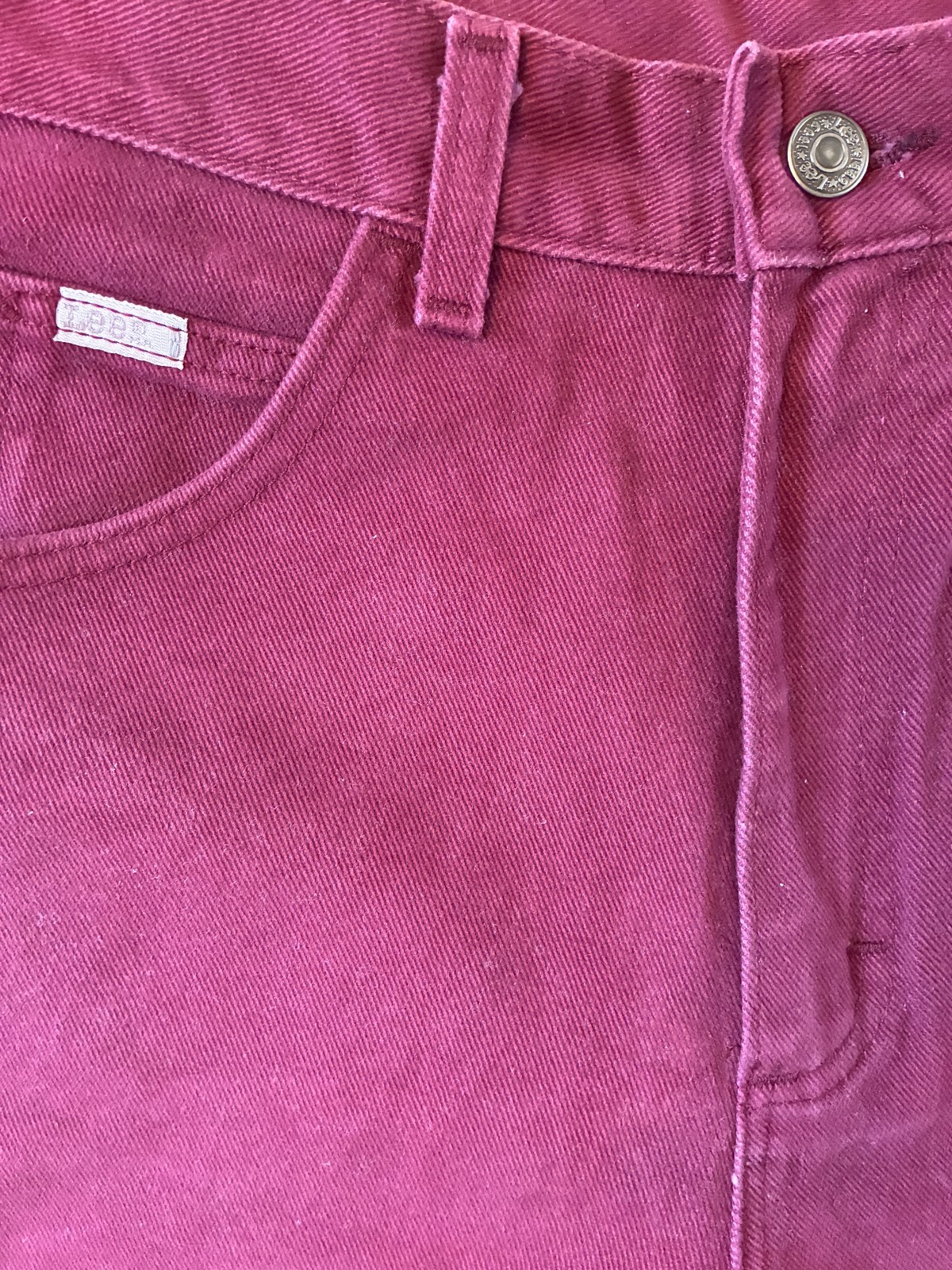 Vintage Lee Oxblood Balloon Shorts USA Made Union Made 90s Y2K Baggy 27