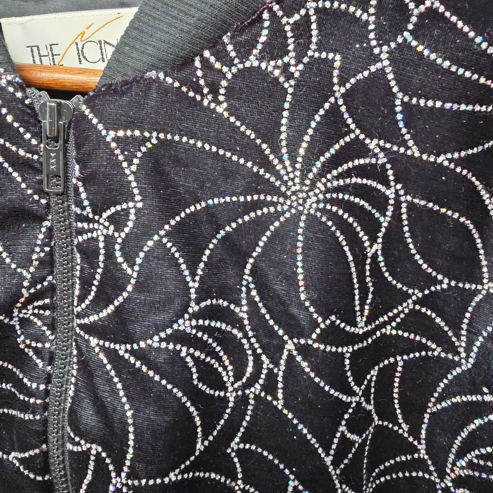The Icing Vintage Black Bomber Jacket