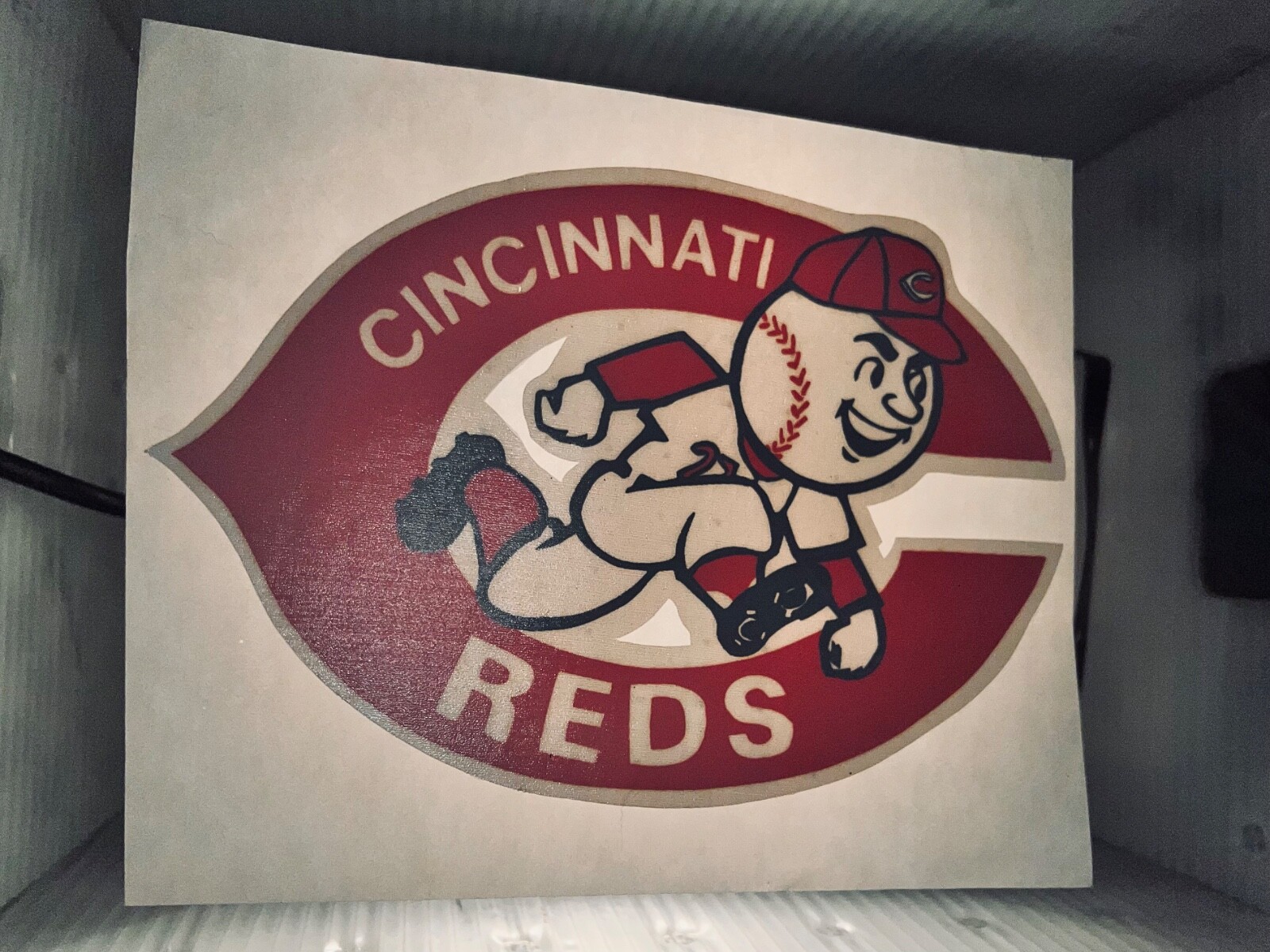 LAST vTg Cincinnati REDS Baseball MLB 80s CATCH THE FEVER LOGO T-Shirt Iron On