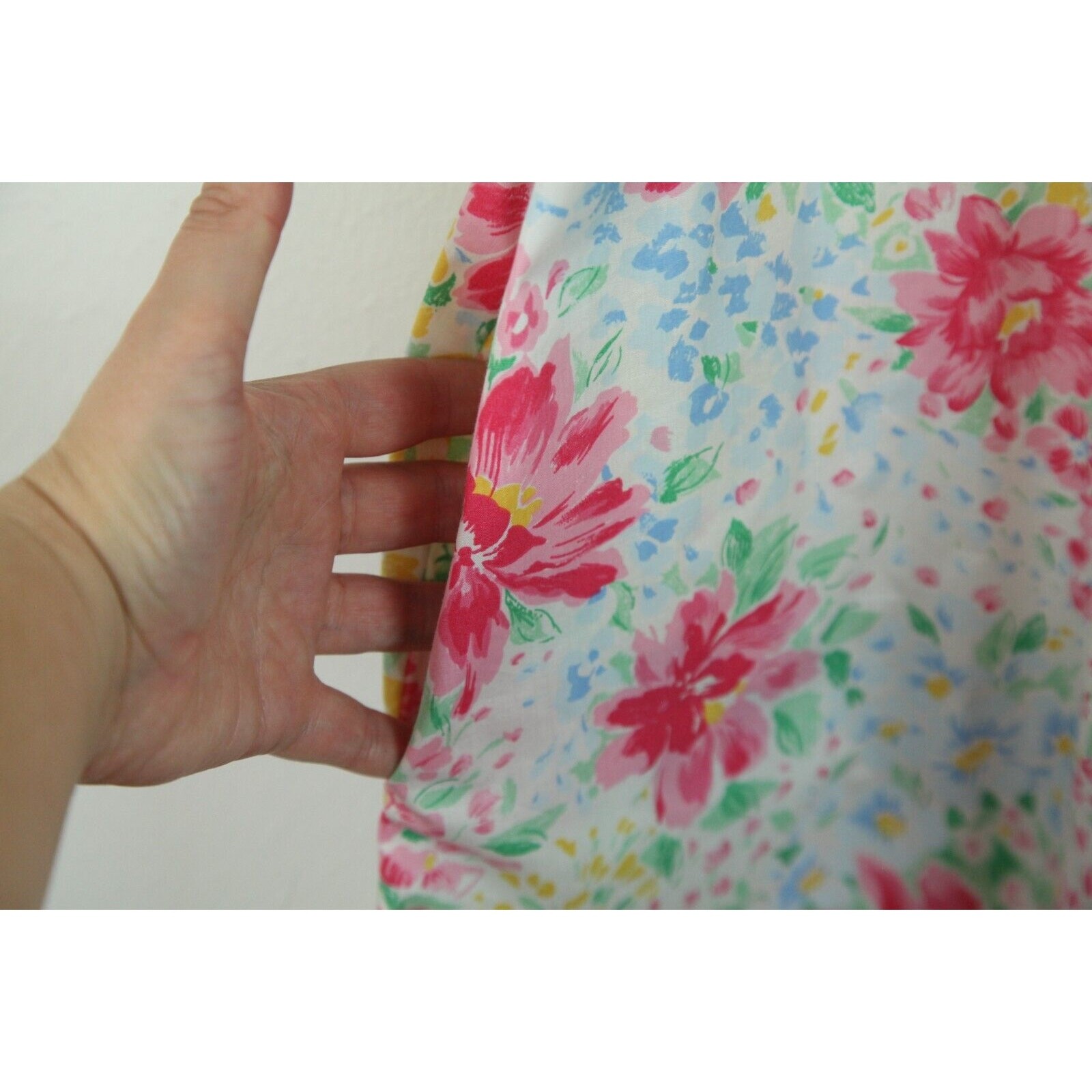 Vintage Housedress Granny Robe Floral Cottagecore S M Dainty Sailor Collar Cozy