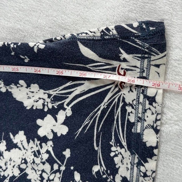 Hollister tropical graphic blue white babydoll dress low scoop back y2k vintage