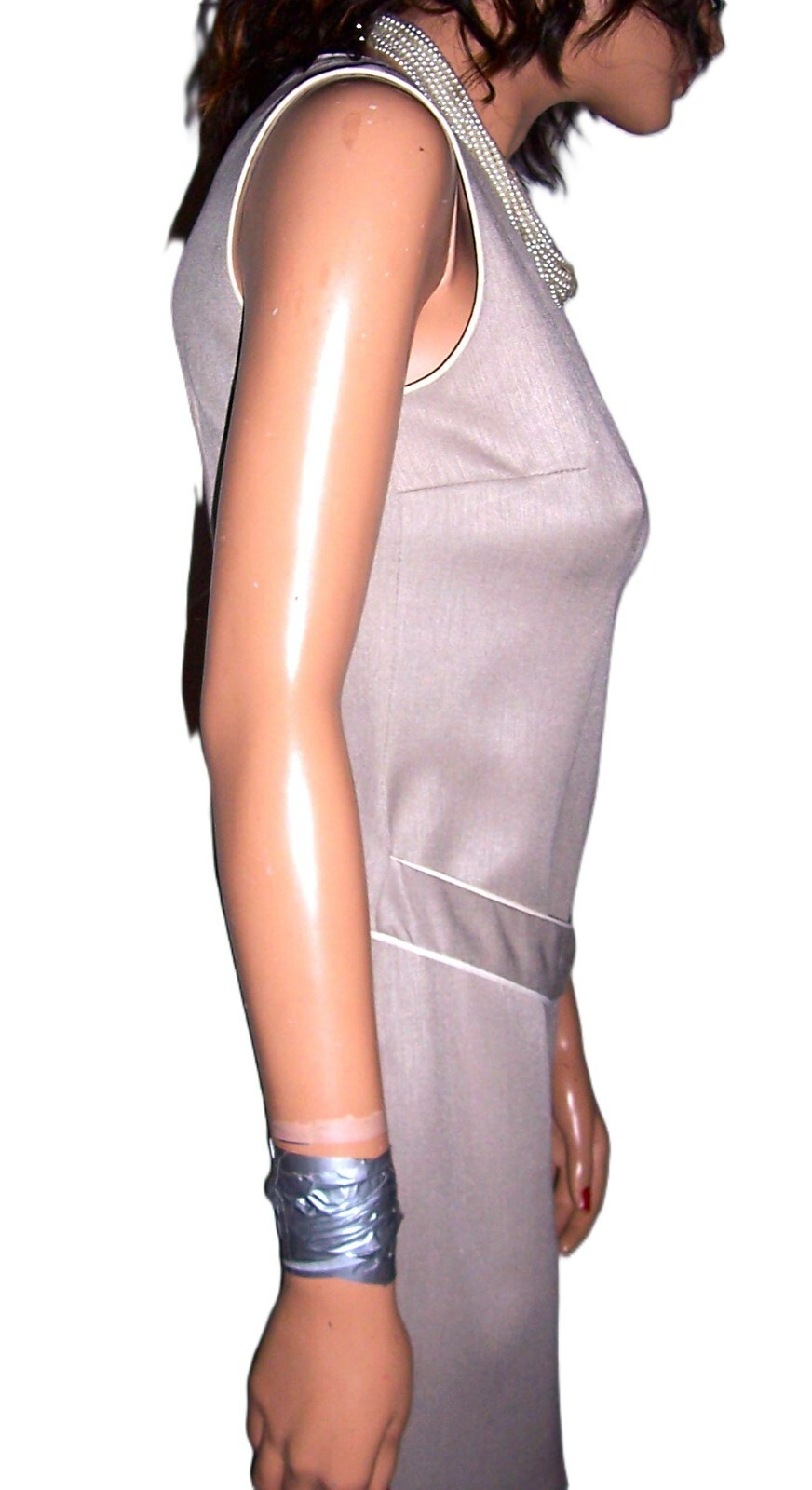 Vintage Jay Jacobs Beige Sheath Dress S