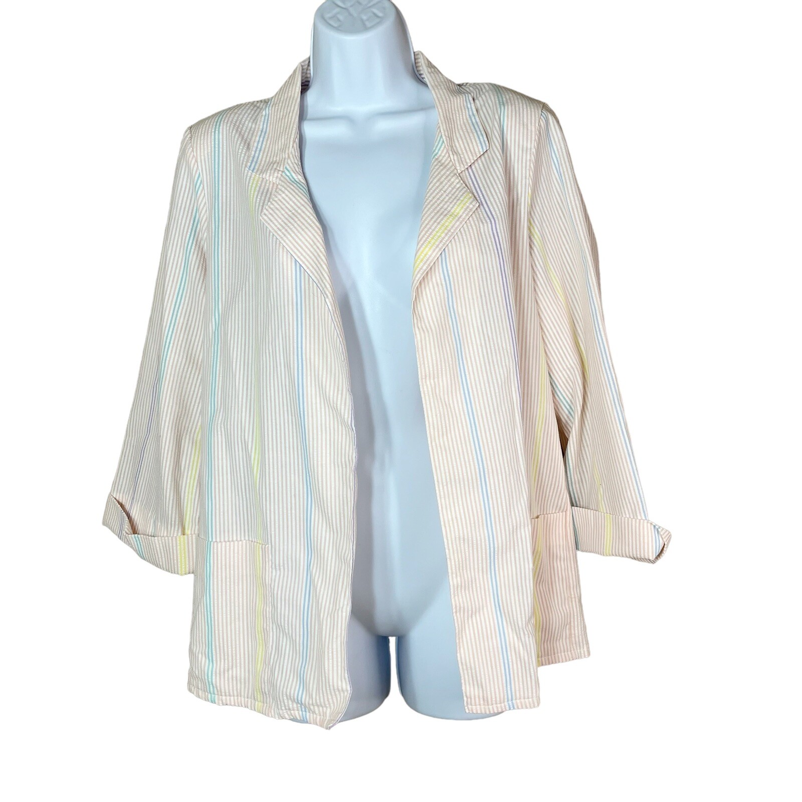 Vintage 80’s Pastel Stripe Blazer