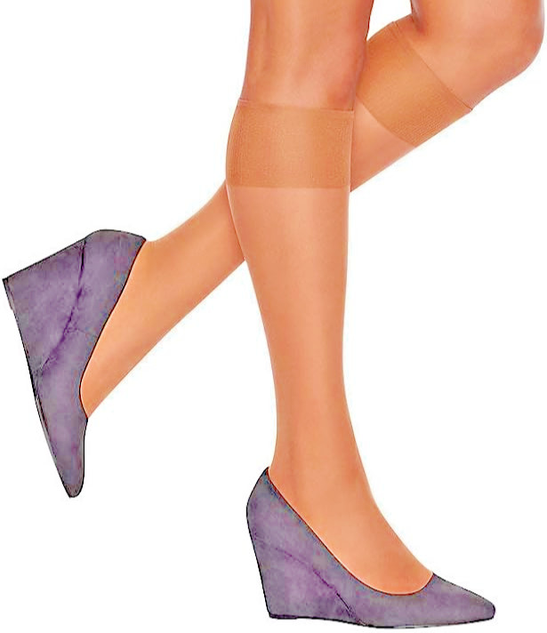Assorted 8 Color Sheer Nylon Knee High Pantyhose 20 Pair Pack Best Gift USA Made