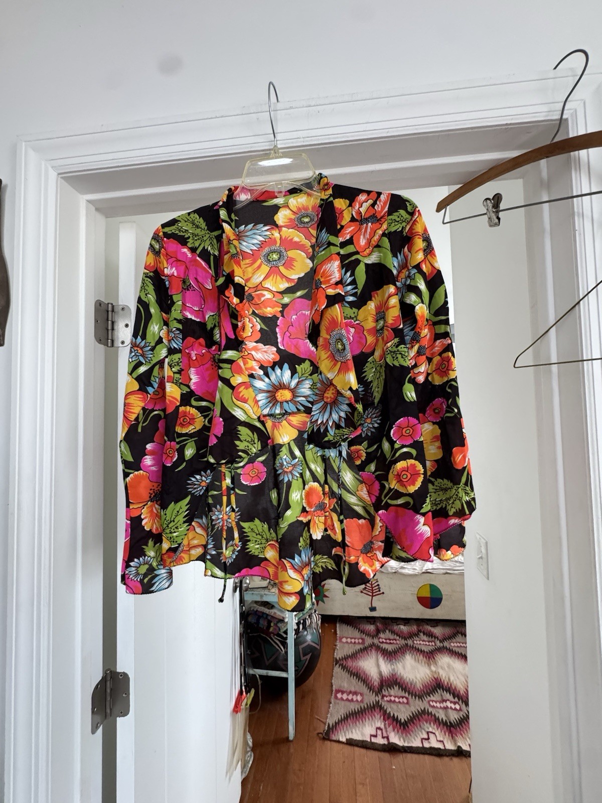 Vintage Mistee Floral Maxi Dress With Matching Jacket Long Awesome Size Small