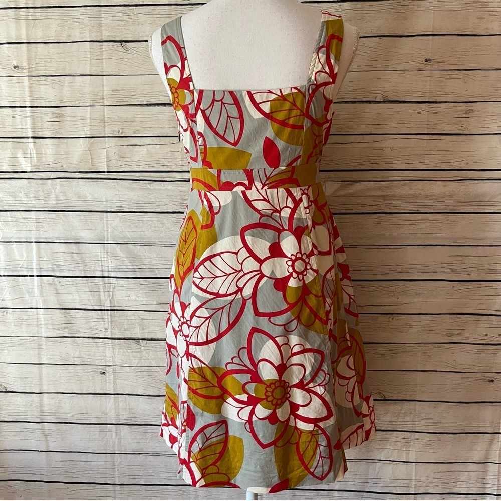 Anthropologie Maeve 70’s Vibrant Floral Midi Dress Size 4