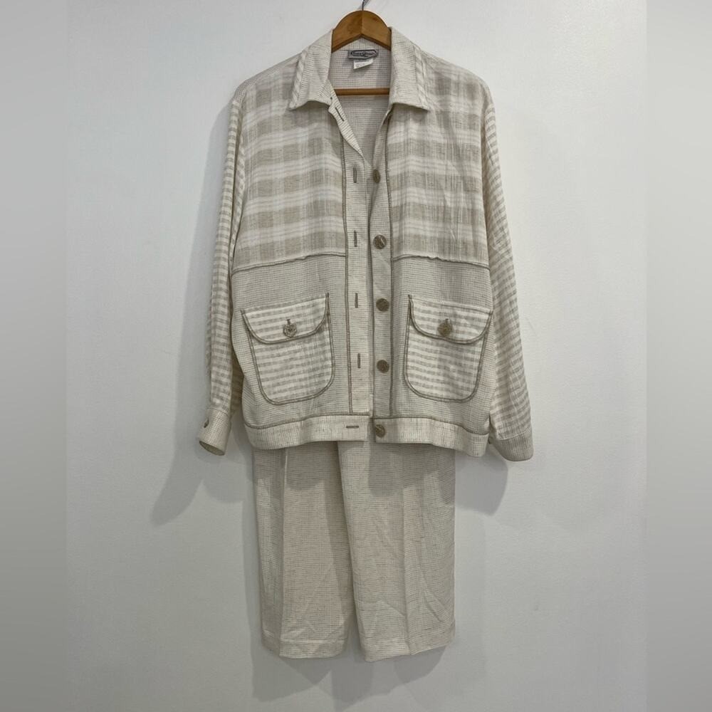 Vintage Saint Germain Paris 2 Piece Outfit Size Medium Beachy Resort Coastal