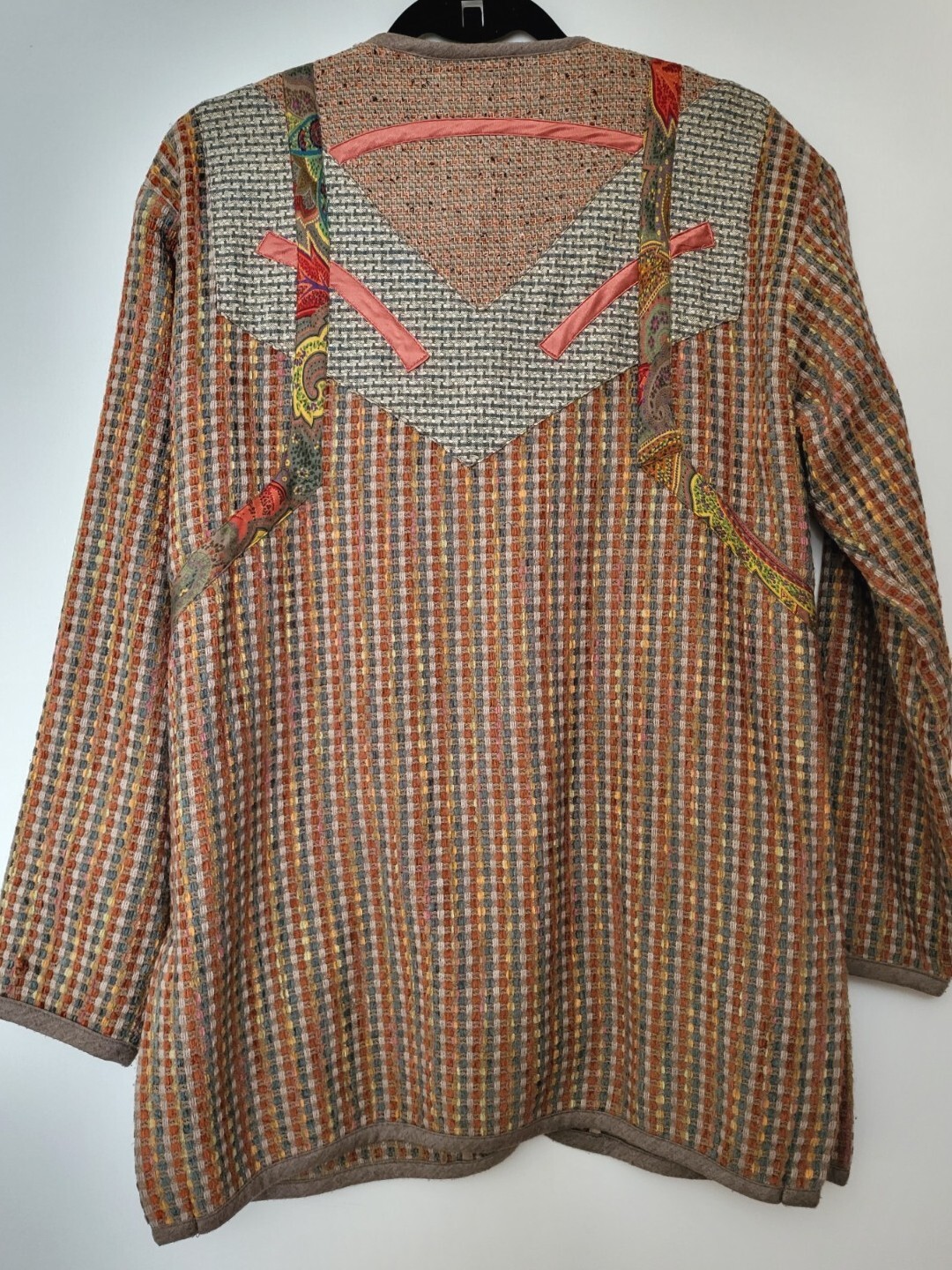 Canvasbacks Lutton And Horsfield Womens Vintage Wool Blend Mixed Media Blazer M