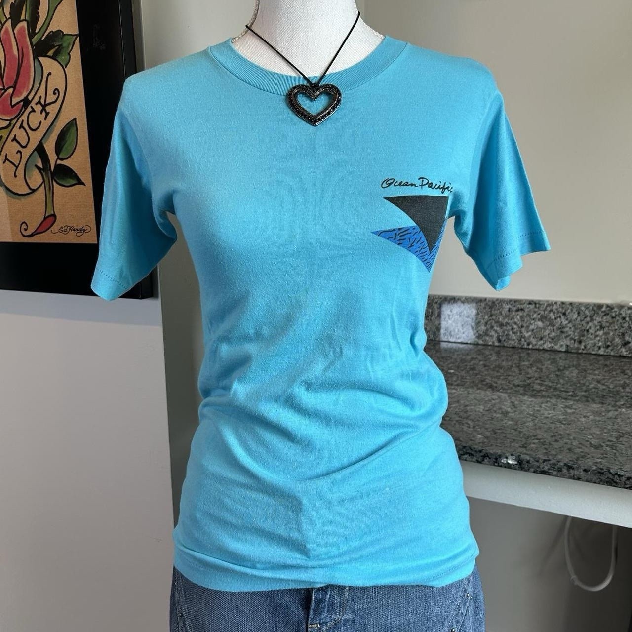 Vintage 1986 Ocean Pacific Skateboarding Graphic T-shirt