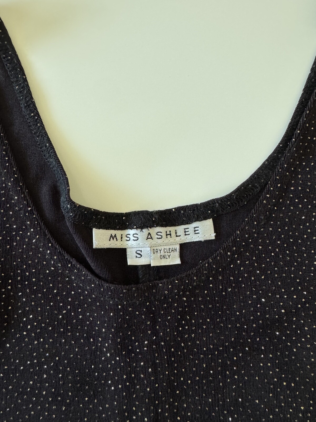 Vintage Little Black Dress Miss Ashlee Mini Dress Sleeveless Size Small