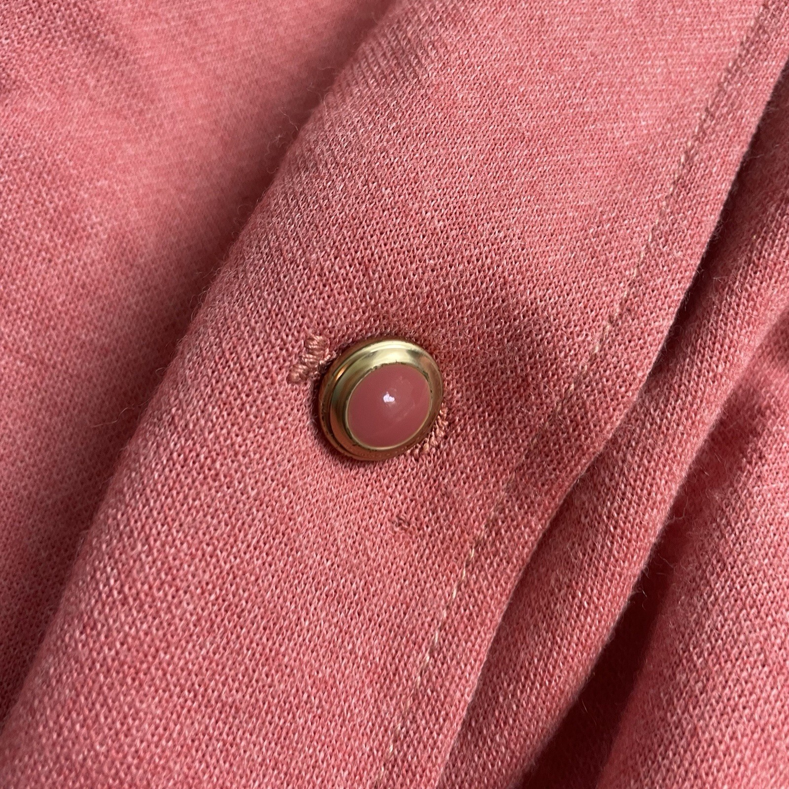 Vintage Women’s Kleinert’s duster-style housecoat Size 3 Muted Coral Pink