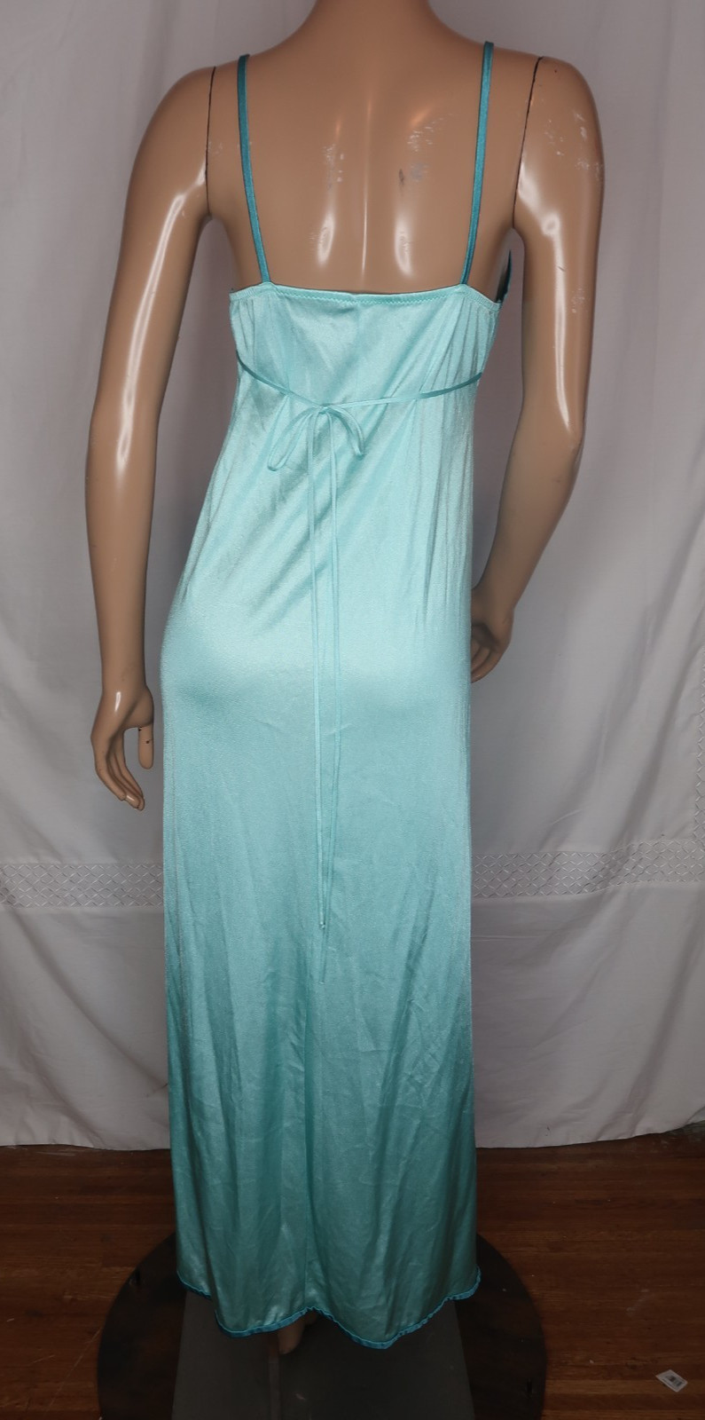 Vintage Blue Full Length Nightgown Robe Dutchess Individually Yours Jr 9 Girly