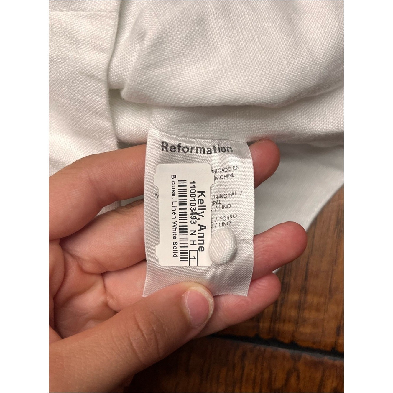 Reformation Cora linen top