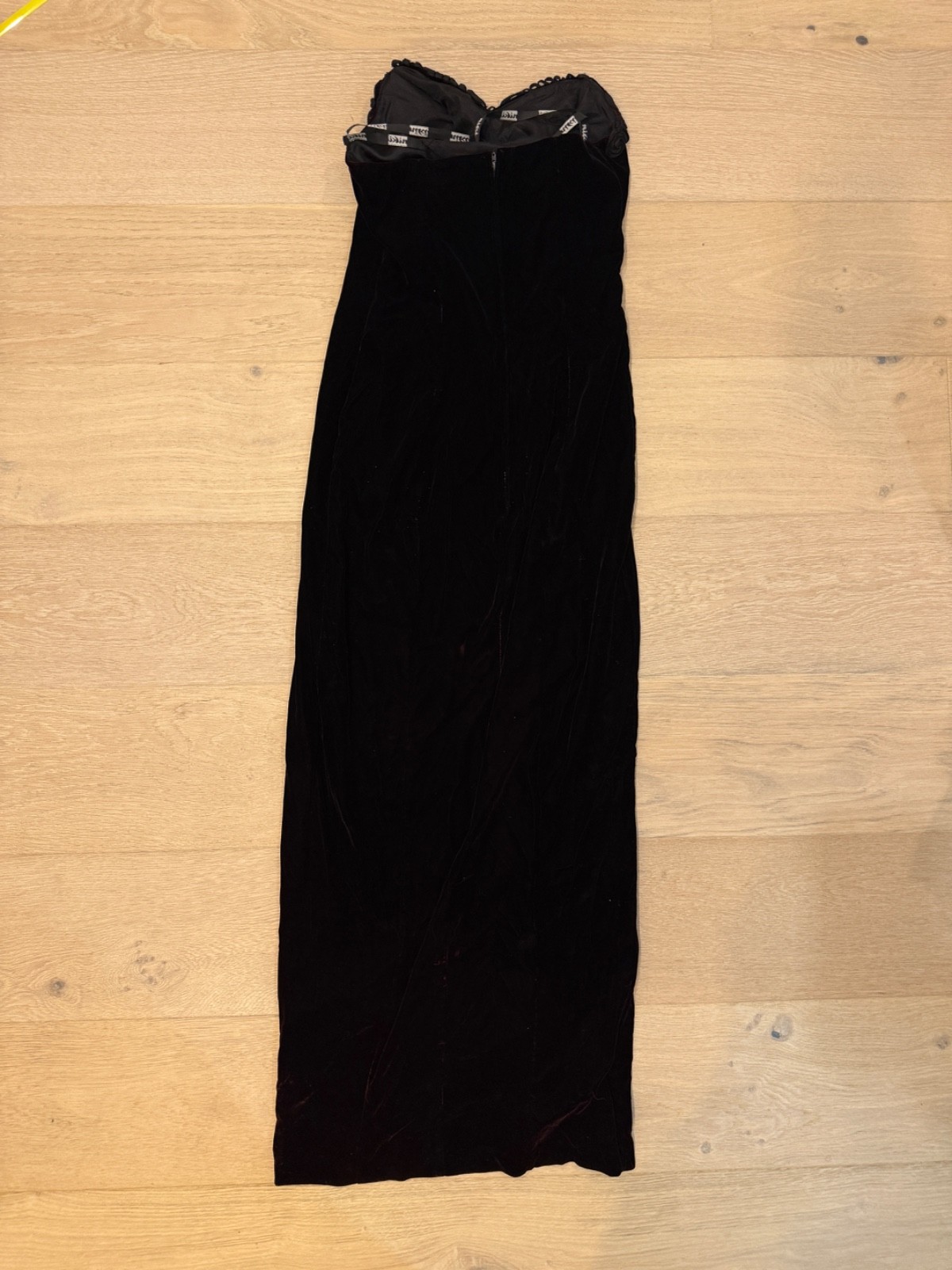80s/90s Vintage Niki Originals Black/Purple Velvet Evening Dress Women’s Size 8