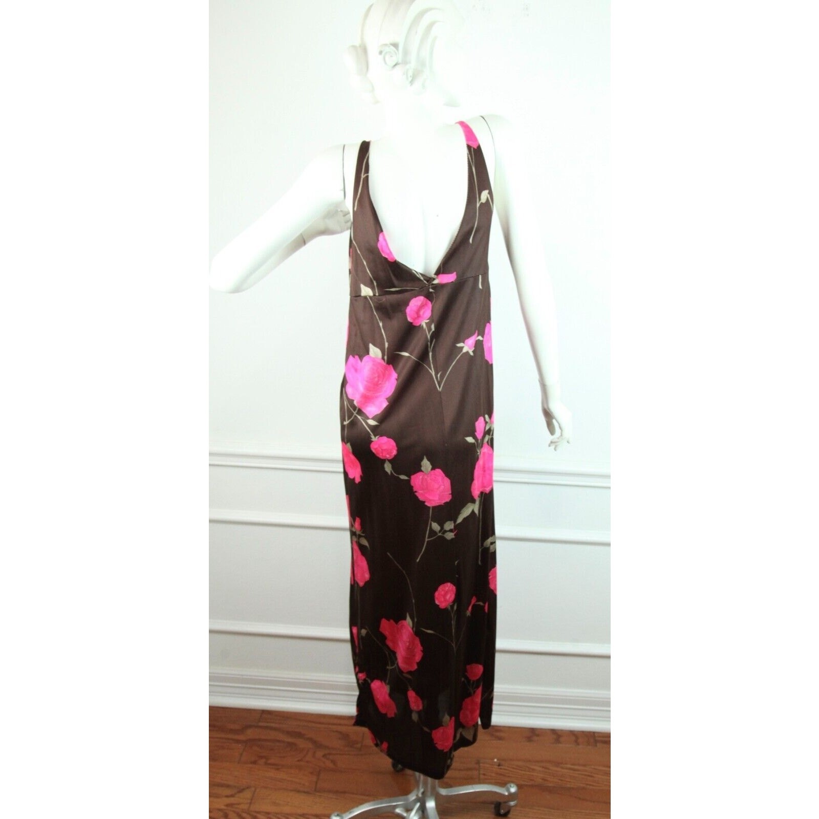 Vintage Peignoir Floral Robe Gown XS S Coquette Feminine 60s Glam Hollywood FLAW