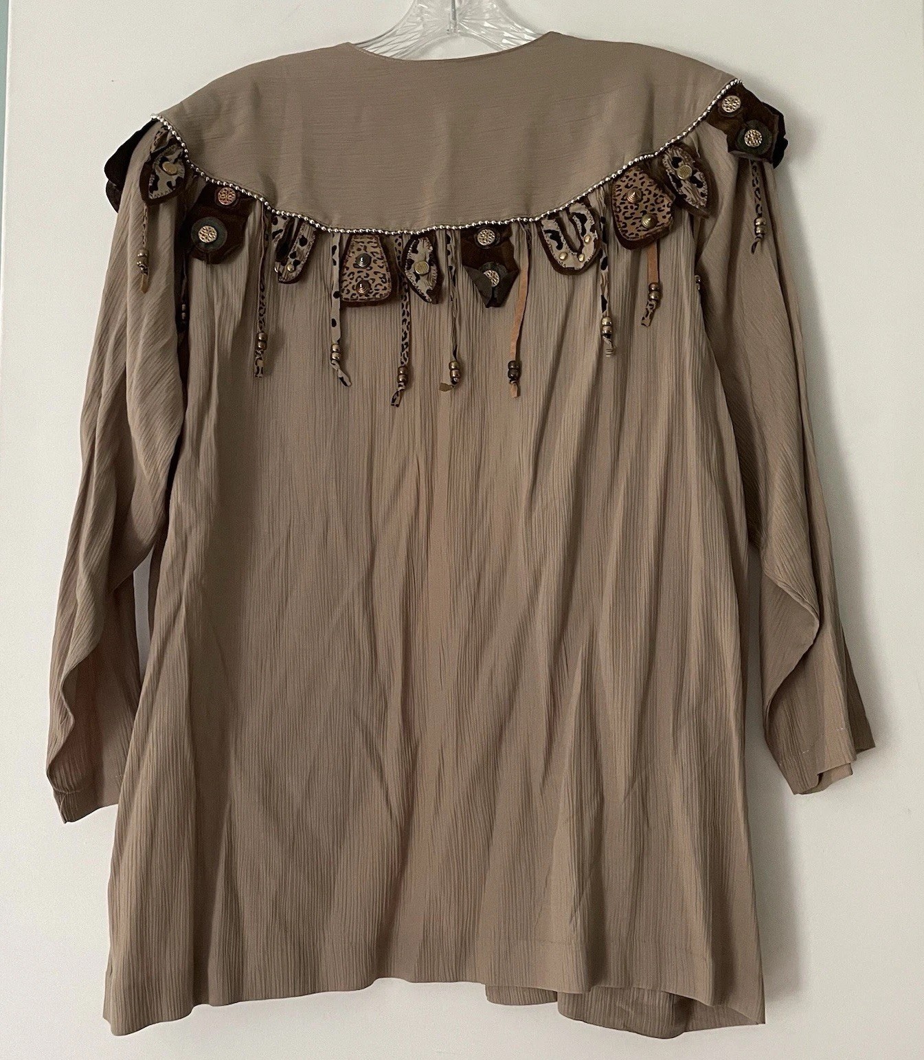 Vintage Adolfo Saks Fifth Avenue Jacket Blazer Embellished Fringe Rodeo Queen