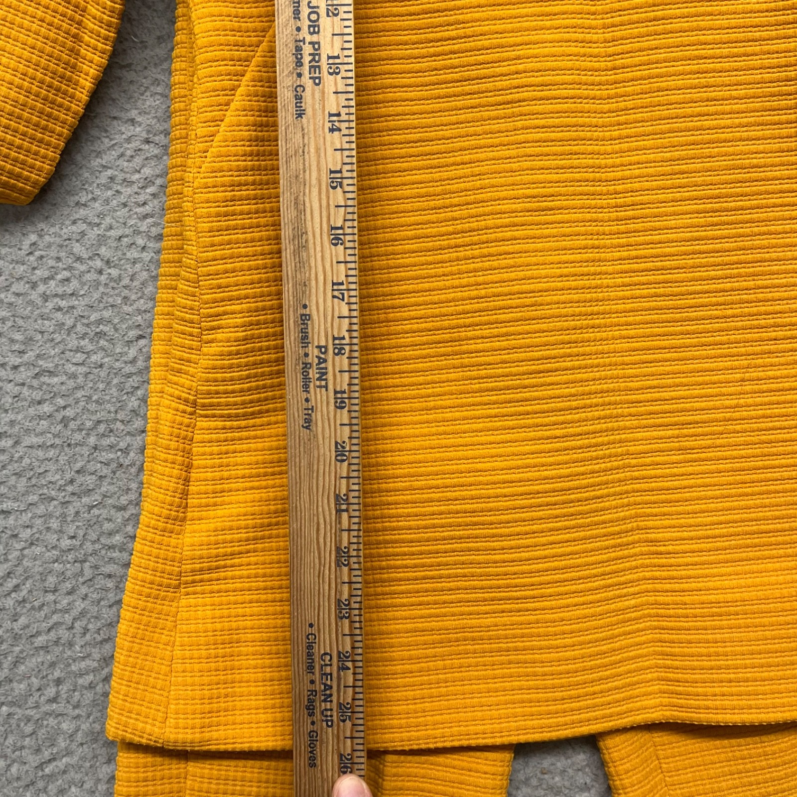 60’s Leisure Pant Set Womens S Marigold Yellow Textured Dacron Polyester 70’s