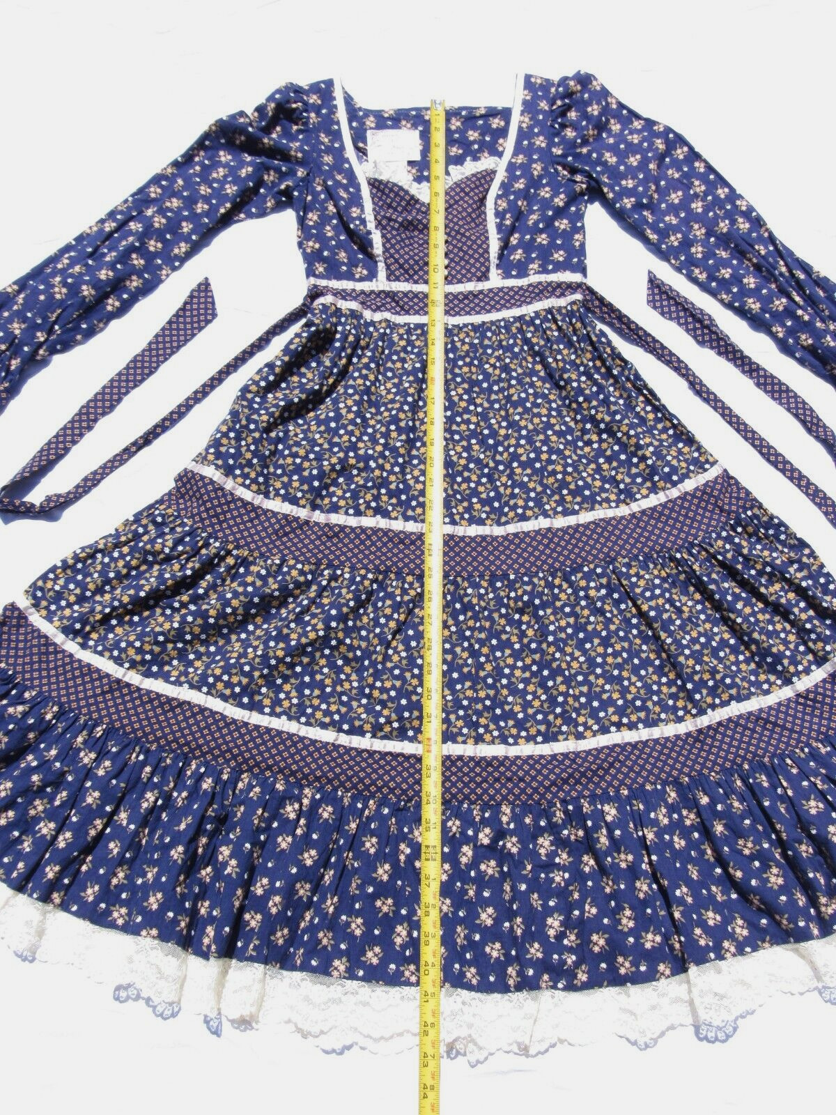 Vtg Gunne Sax Dress Jessica McClintock Prairie Cottage Core Western Victorian