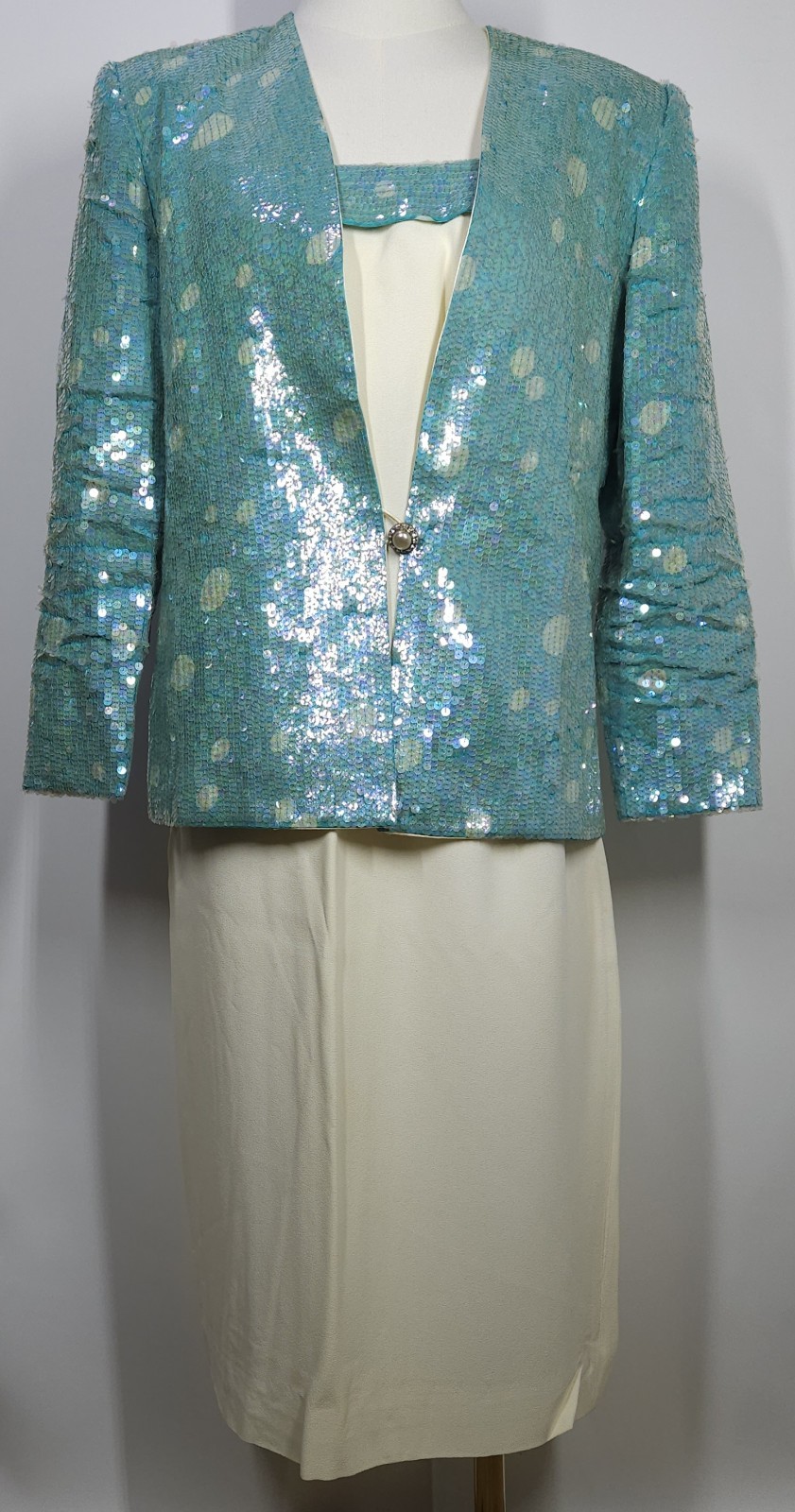 Vintage Silk Nolan Miller Dynasty Collection Women’s 3 Piece Sequin Set Size 6