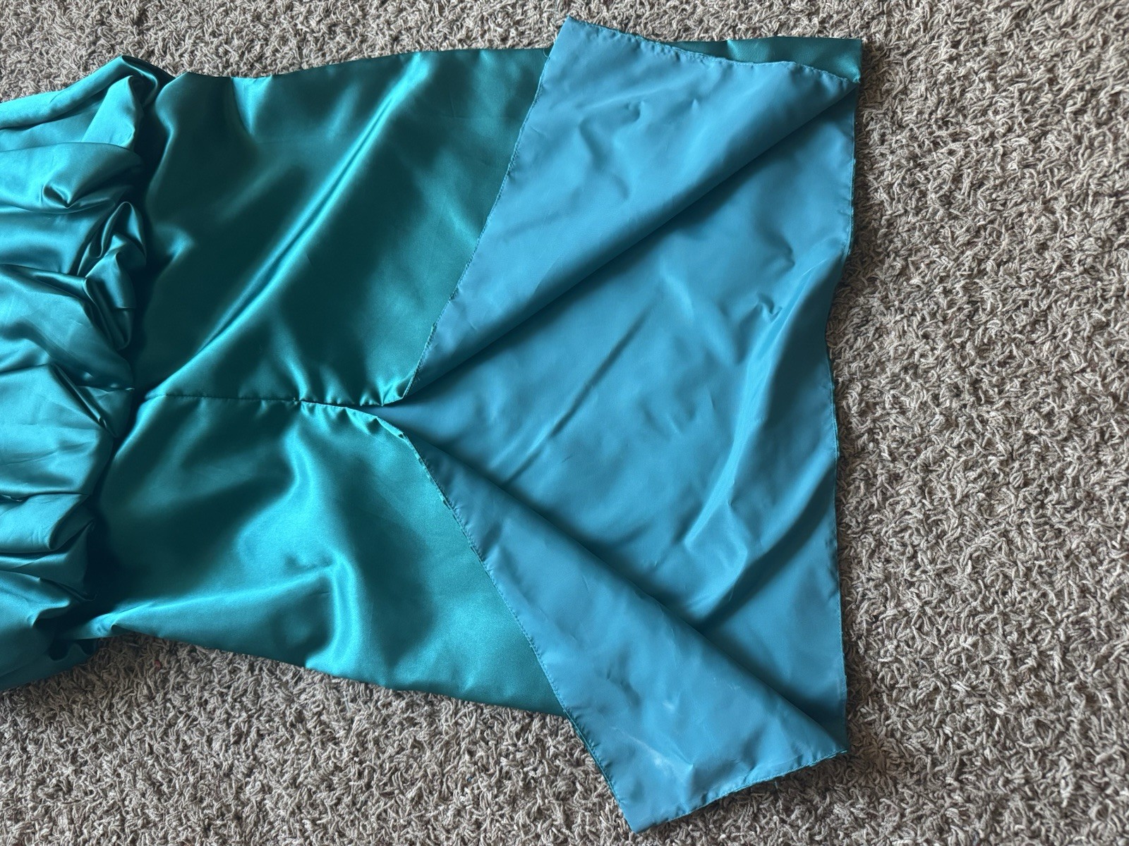 Vtg 80’s Mike Benet Teal Sequined Bow Party Prom Dress Sz 14 Halloween Holiday