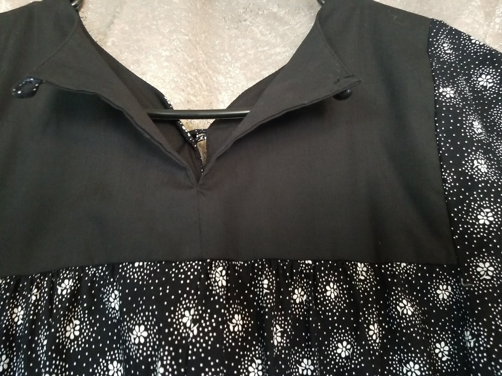 Carol Bennett Liberty House Hawaii Muu Muu Women’s Dress Size S Black Vintage