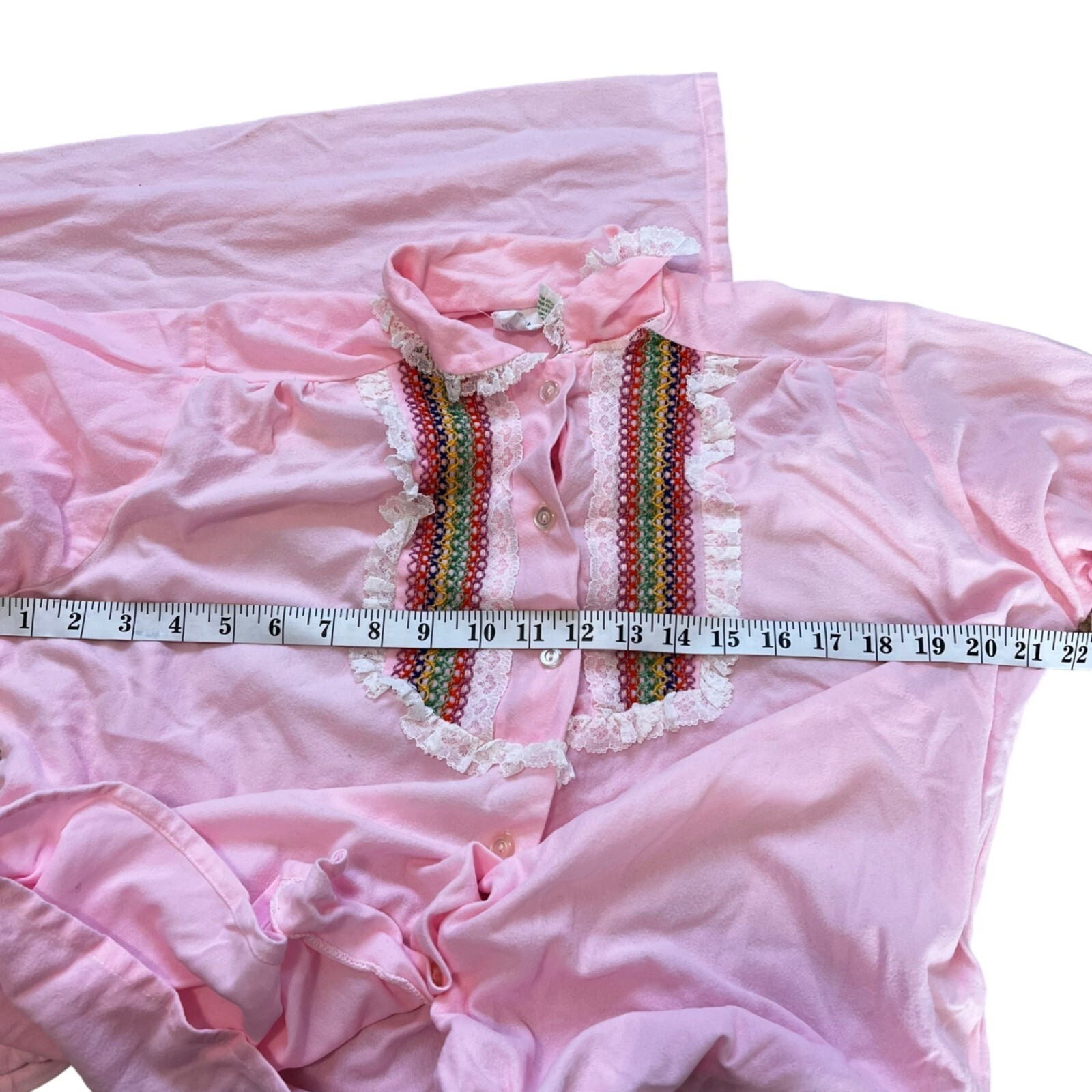 Ideal Lady Pink Size 36 Vintage Acetate/Nylon Pajama Sleepwear Set