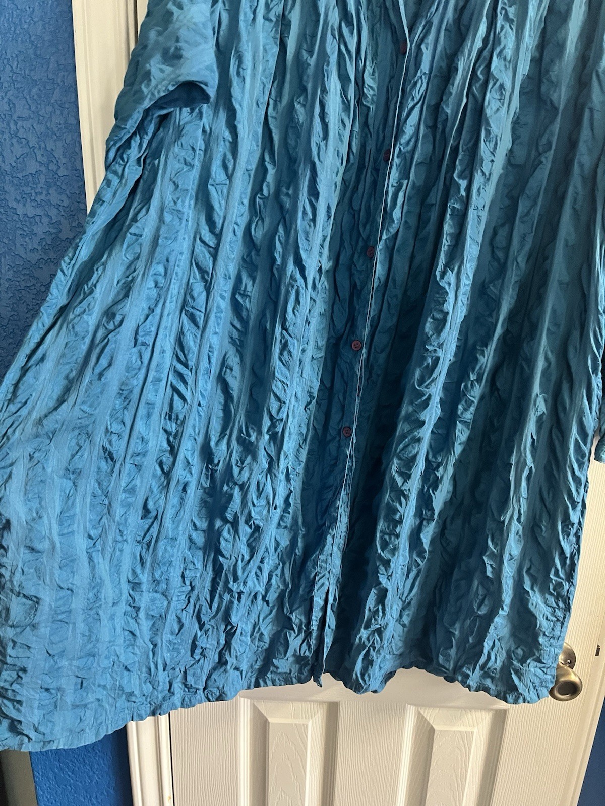 Fabulous Vintage 1970s French Connection Blue Tunic Dress Size M