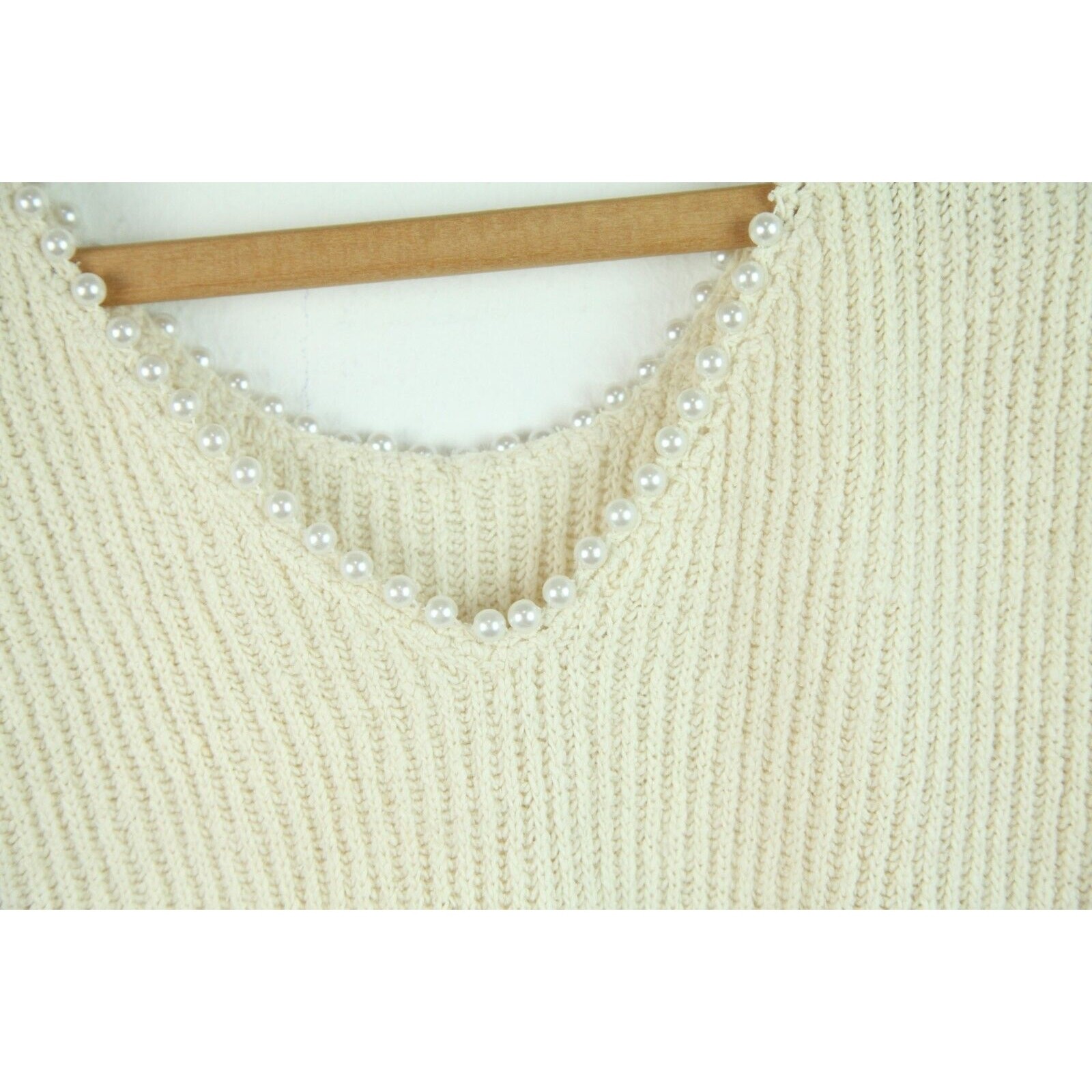 Vintage Womens Small Silk Angora Knit Top Pearlcore Preppy Cottagecore Coquette