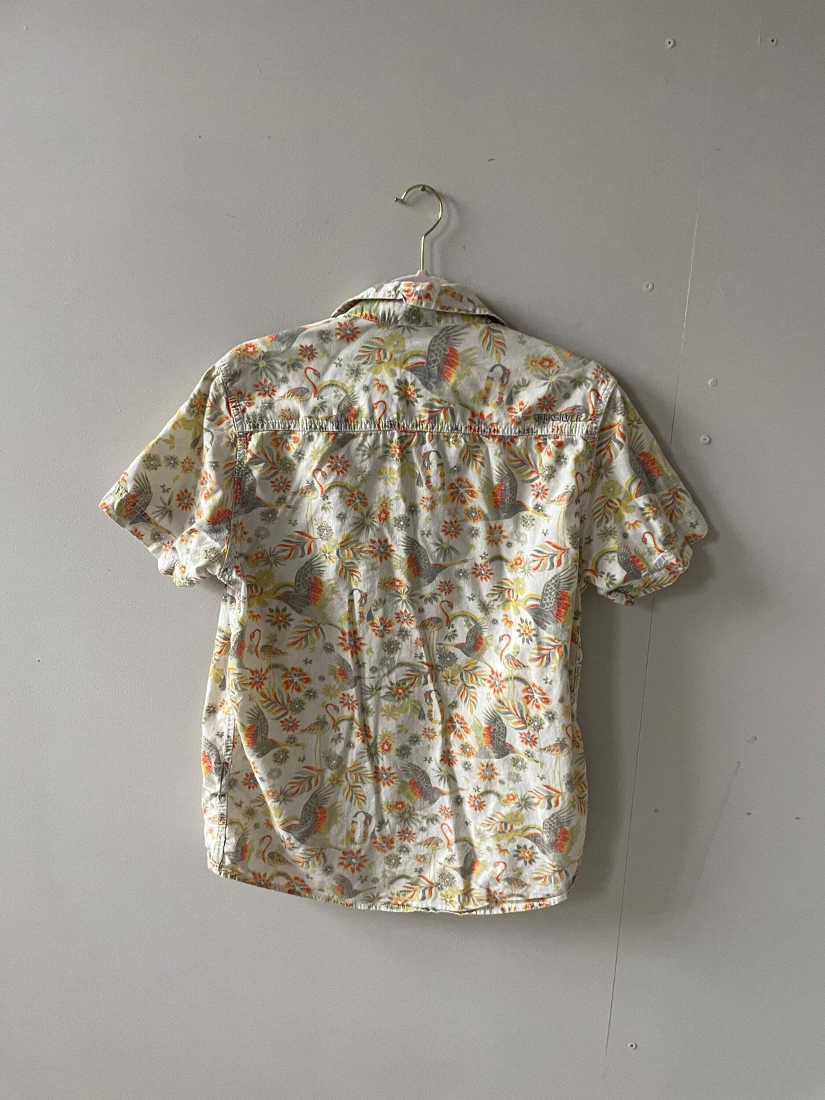 Retro vintage men’s button up, Quicksilver Shirt, 70s shirt, Surfer shirt, Vinta