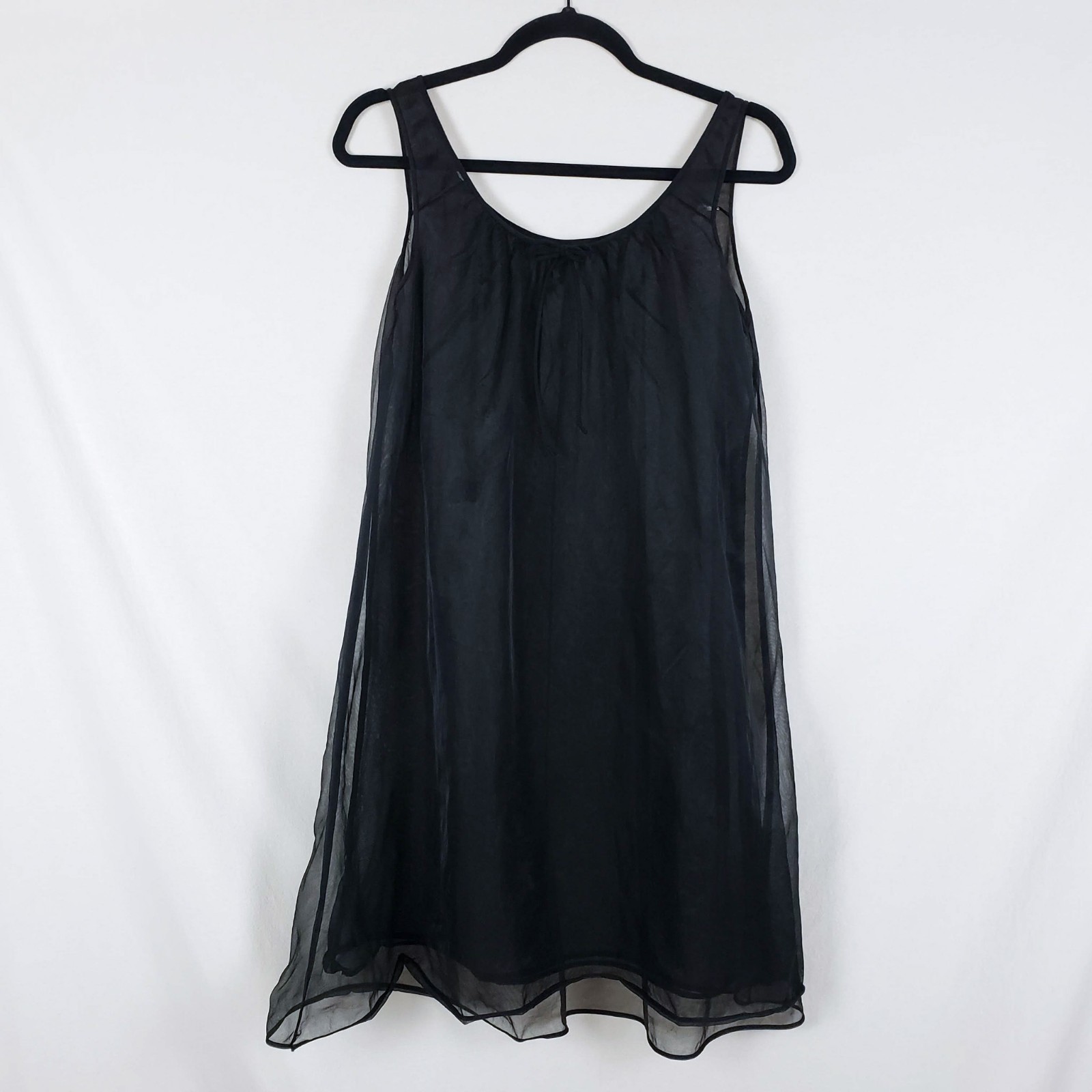 Vintage Boudoir Coquette Nightgown Womens S Black Romantic Dark Feminine Fairy