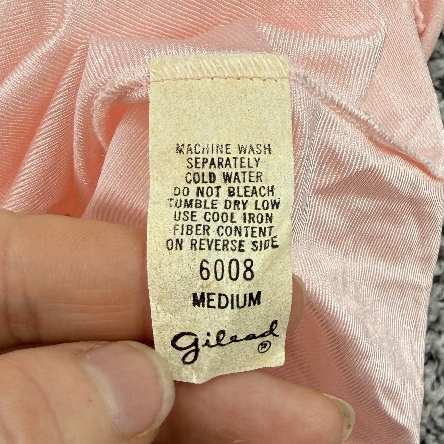 VTG Gilead Nightgown M Pink Maxi Victorian Babydoll Coquette Dainty USA Made