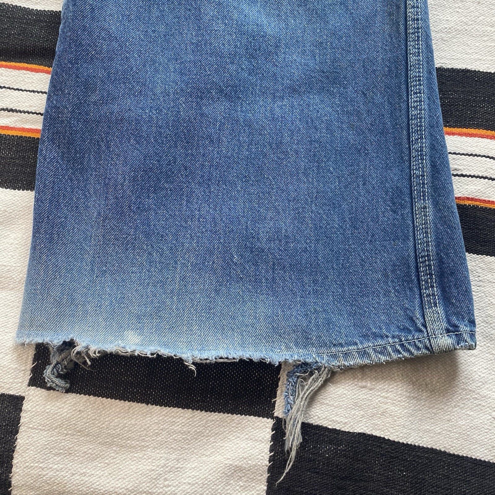 Vintage 70’s Levi’s Bell Bottom Denim Jeans. Boho. Hippie. Festival. Size 25/32.
