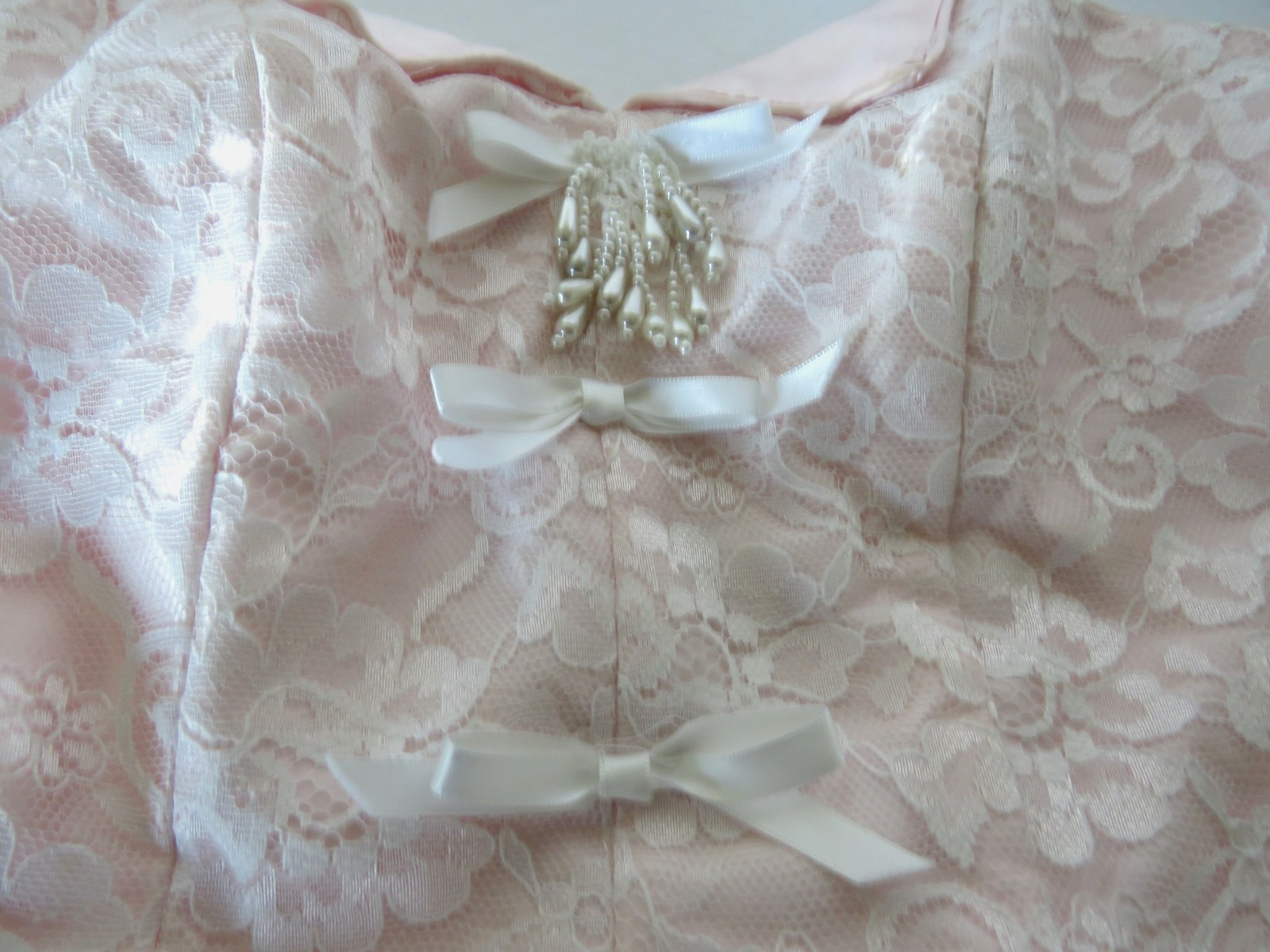 Vtg 1980s Flirtations Prom Gown quinceañera Belle Maxi Dress Princess Pink Lace
