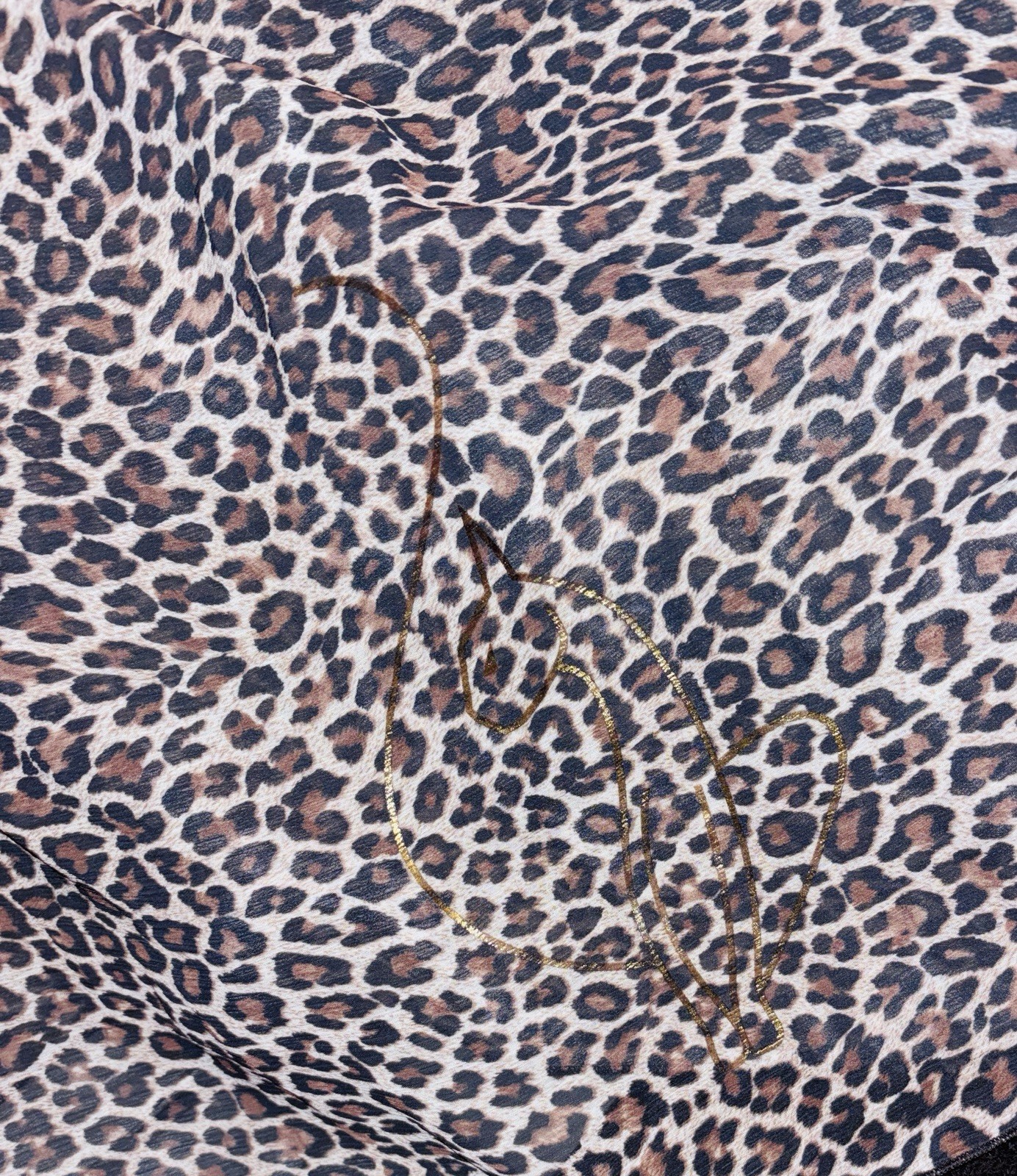 Vintage Original Baby Phat Sheer Leopard Poncho Top – Y2K Made in USA Rare