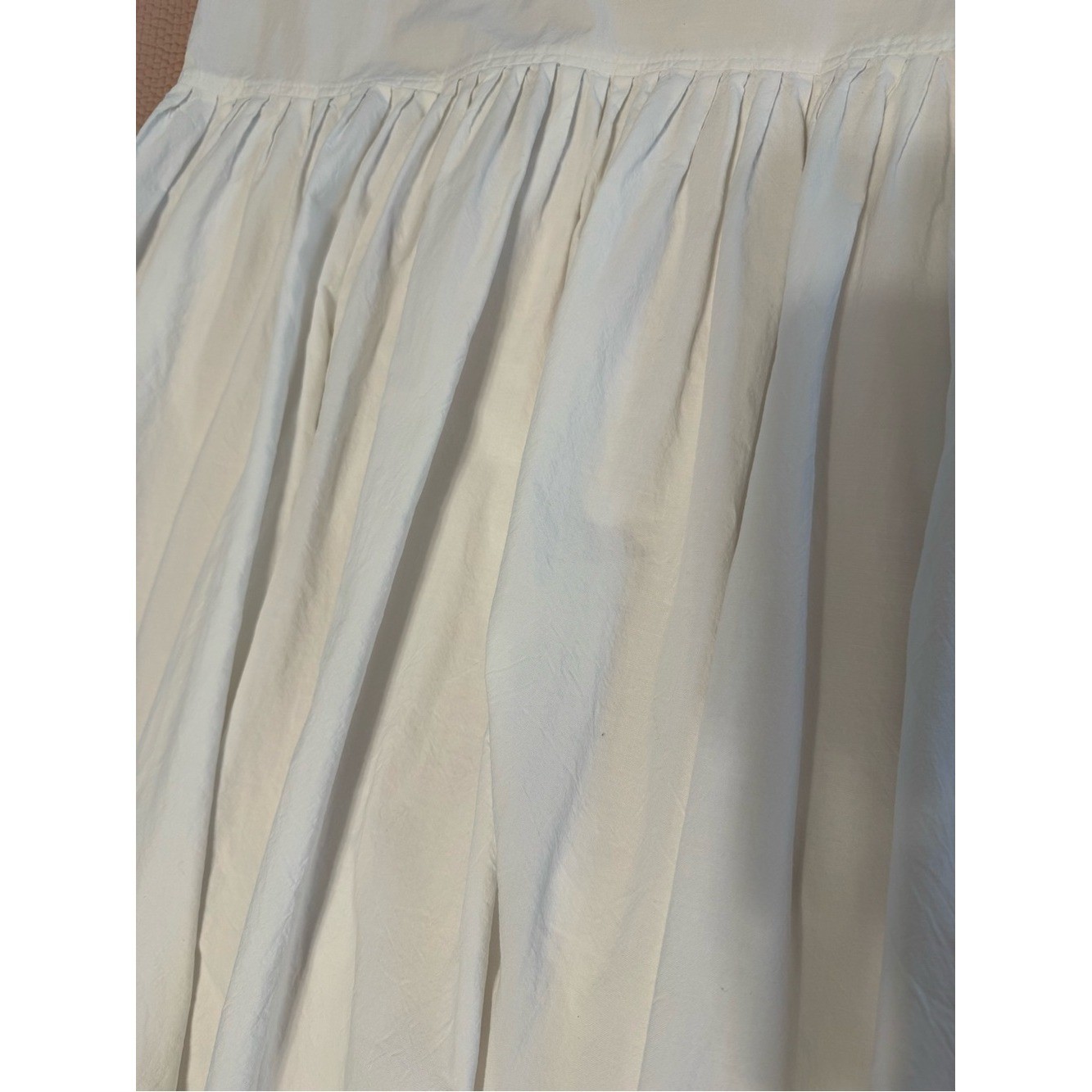 VINTAGE SERGE AZAR PARIS 80s White Drop-Waist Maxi Dress Lagonlook Romantic