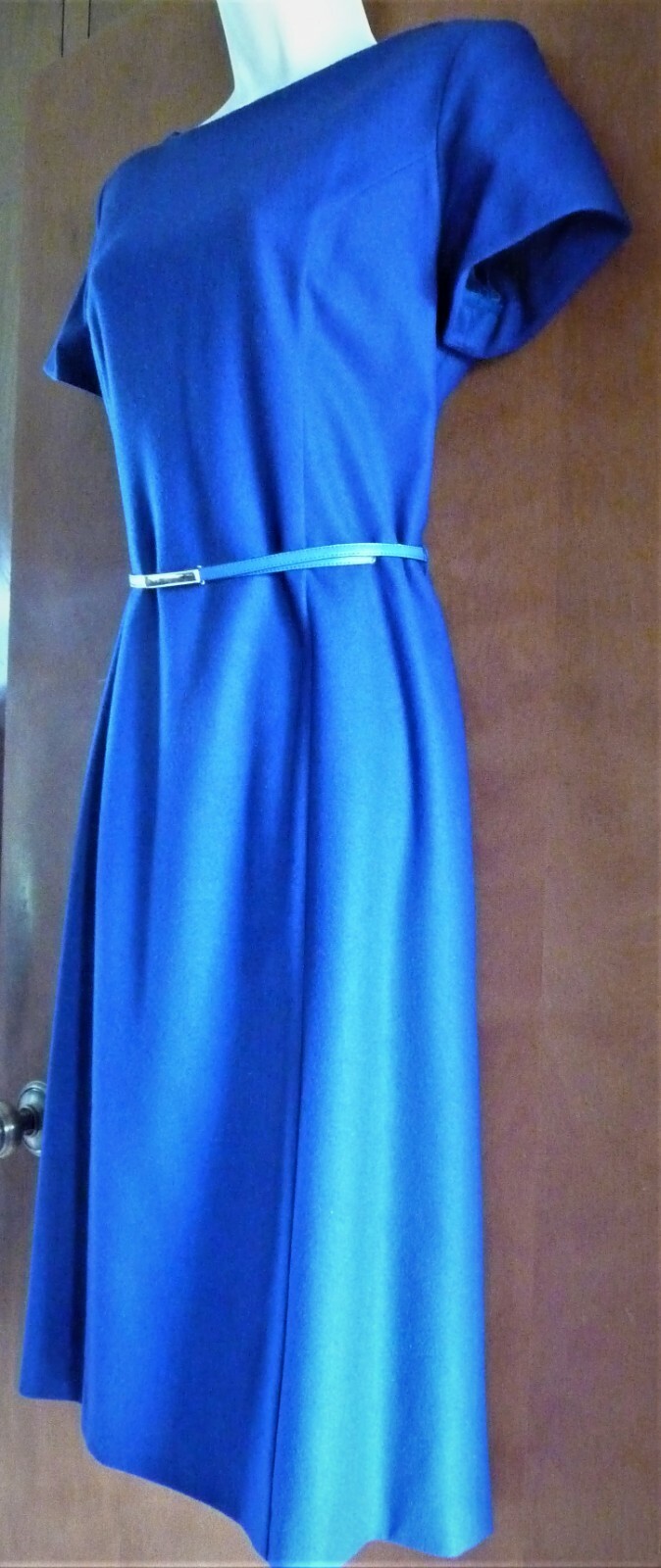 Royal Blue Gerard Pasquier Dress Simple Sophisticated Design Euro 42 US sz 8/10