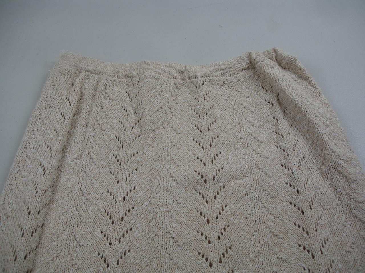 Women’s XS Vtg 1960’s Mister Cig 2-Pc Outfit Sweater Skirt Knit Beige Lime Green